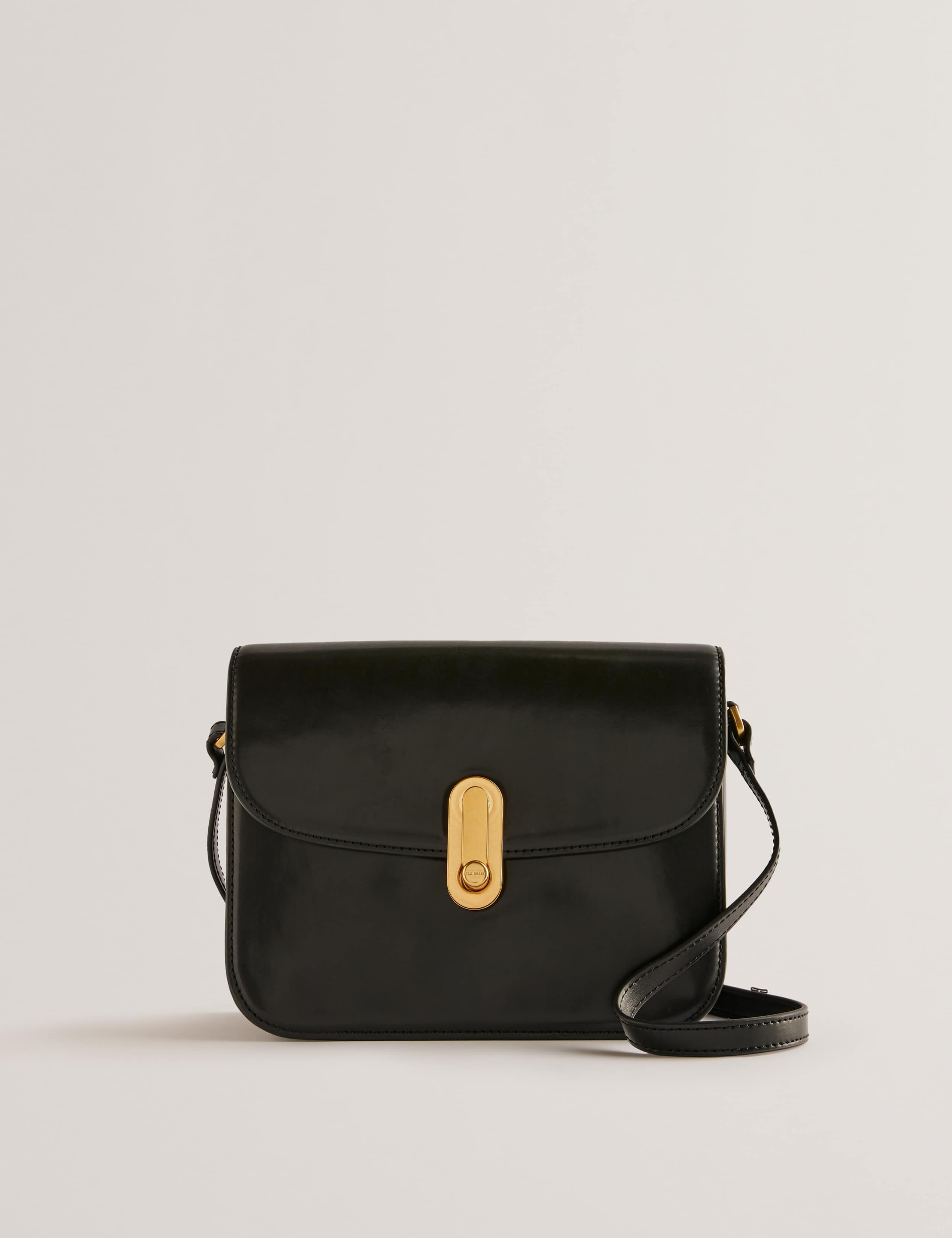 Kkayli Polished Leather Satchel Bag