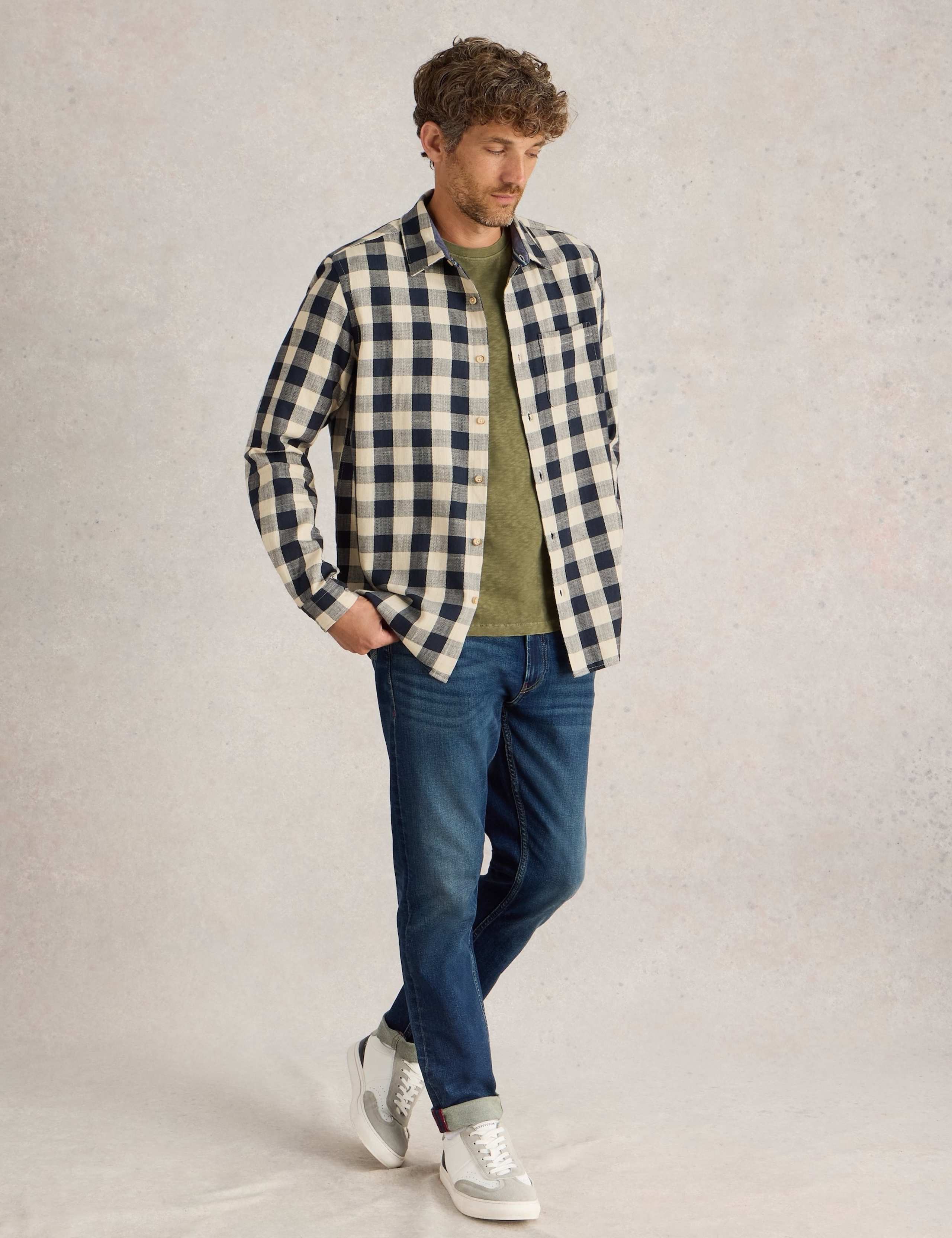 Pure Cotton Flannel Check Shirt