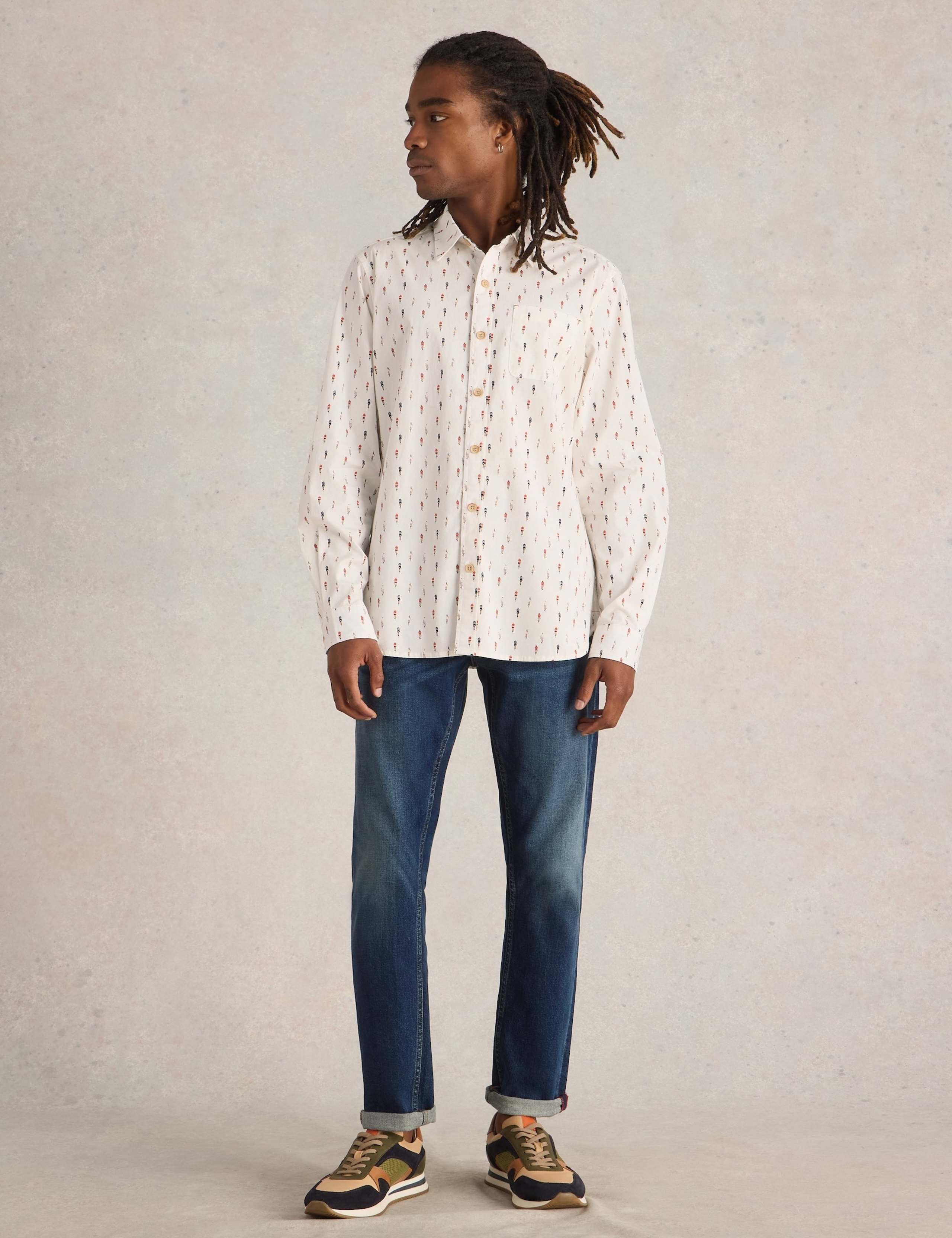 Cotton Rich Print Shirt