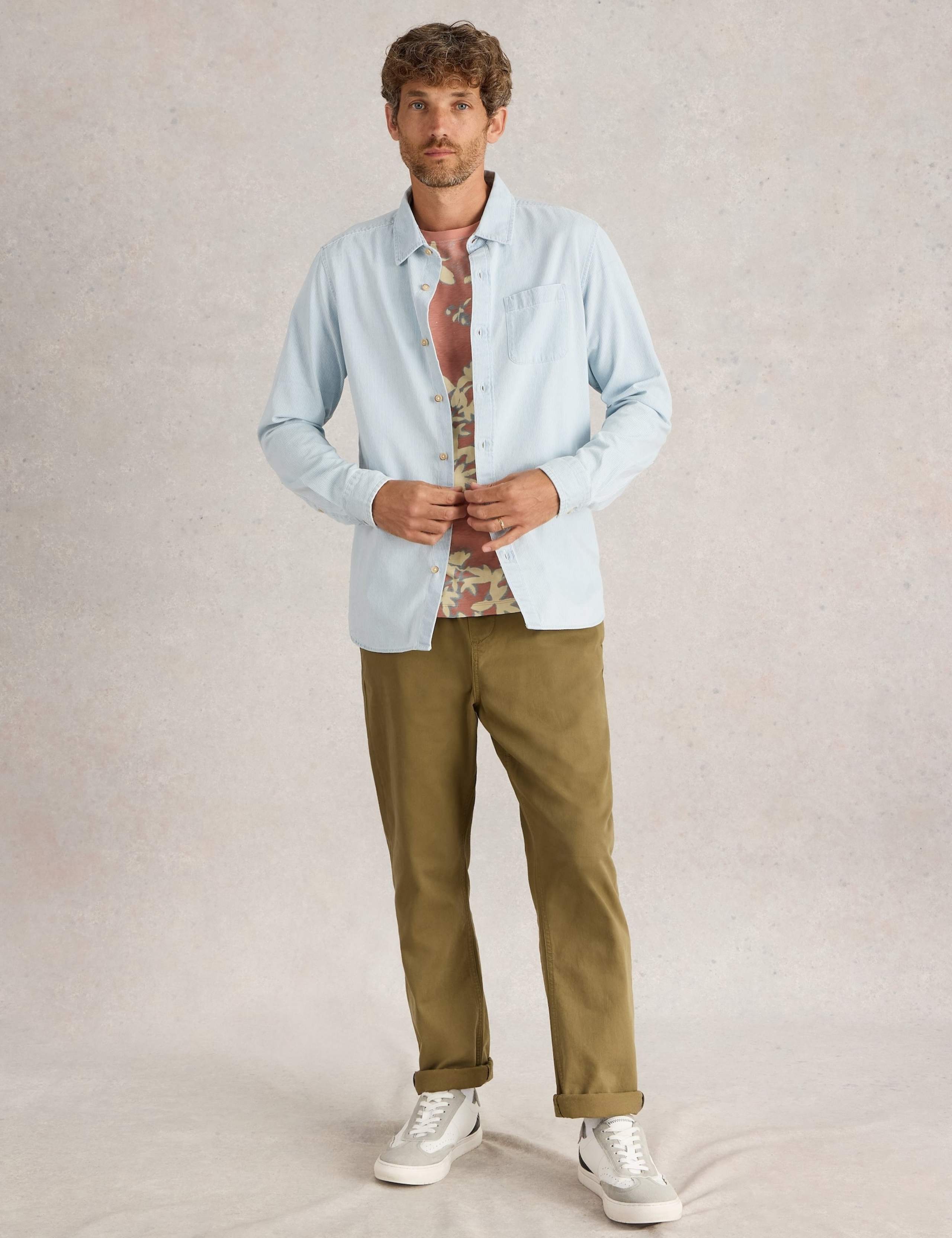 Easy Iron Pure Cotton Striped Shirt