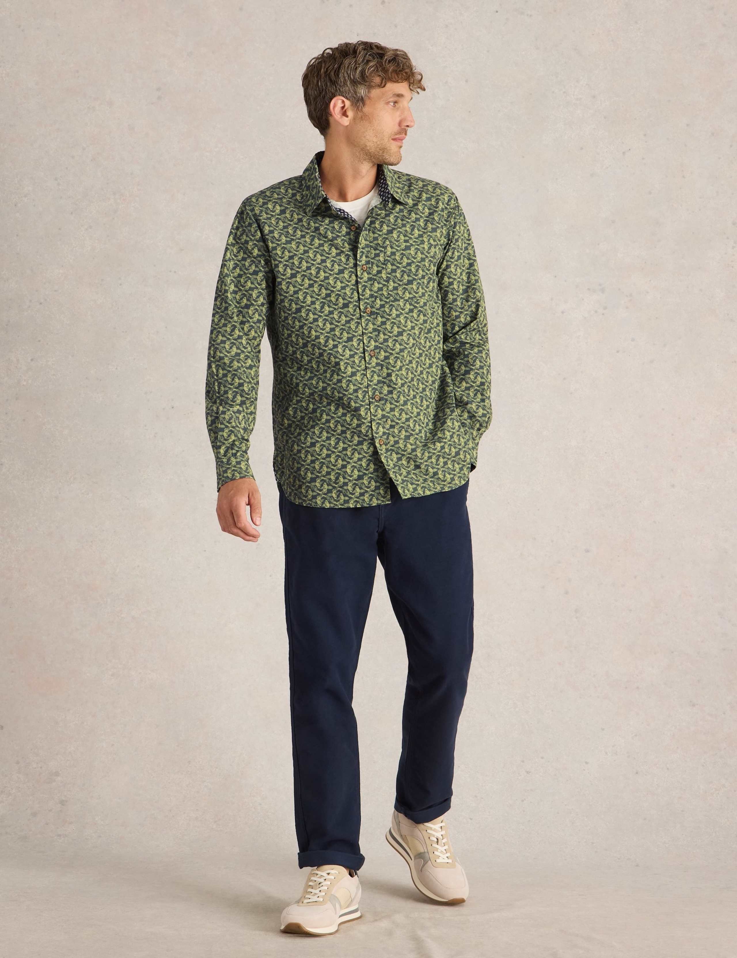 Pure Cotton Print Shirt
