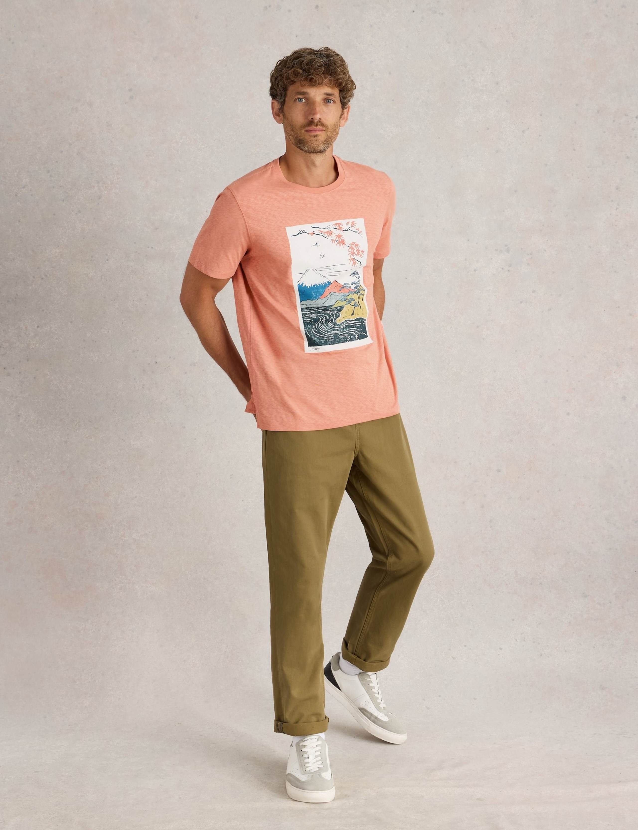 Pure Cotton Mountain Graphic T-Shirt
