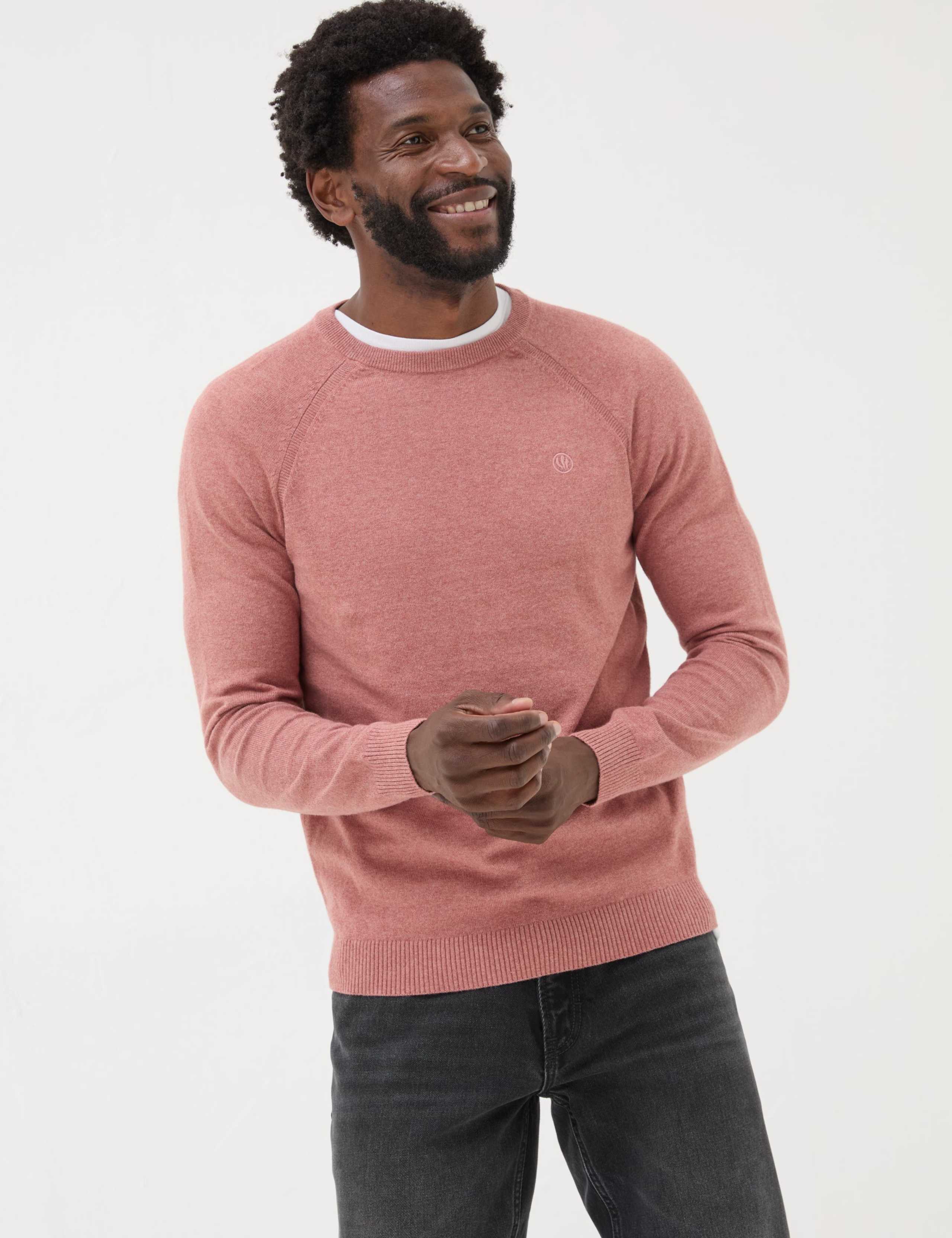 Cotton Rich Crew Neck Jumper