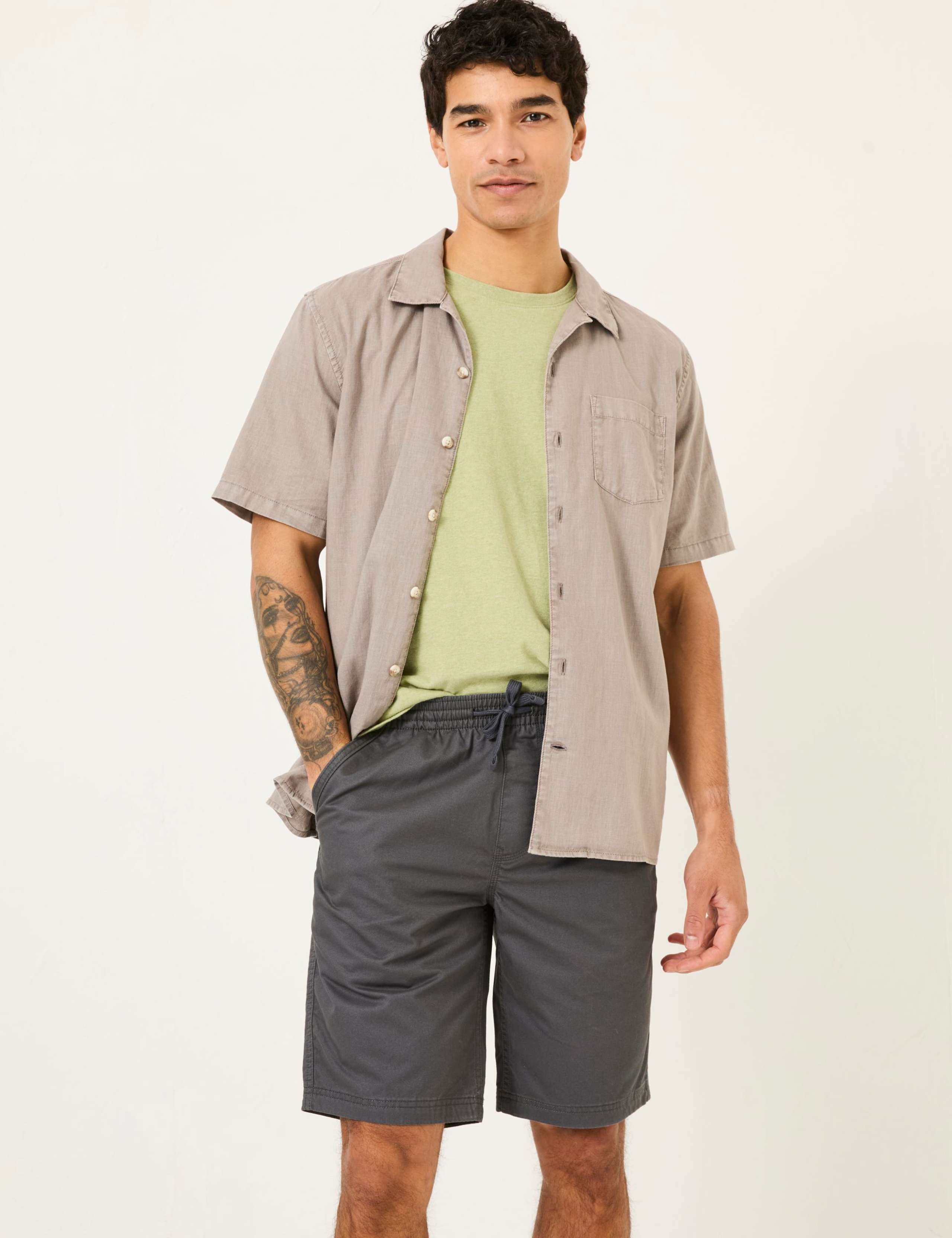Regular Fit Pure Cotton Shorts