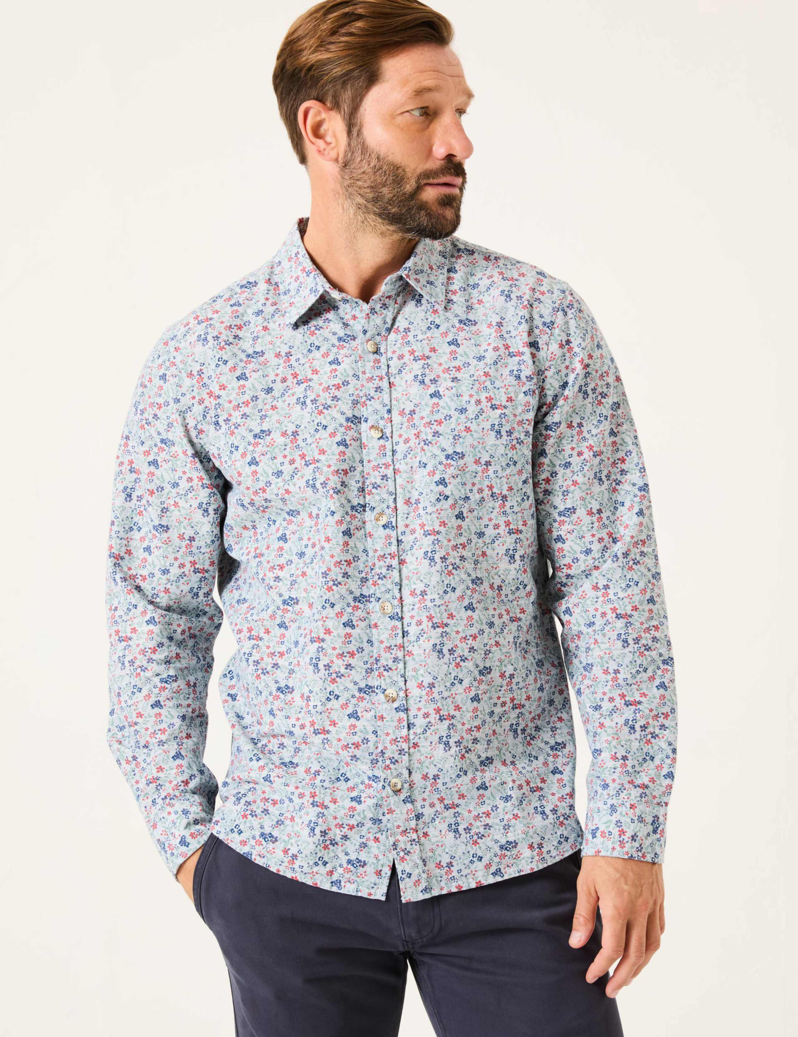Pure Cotton Ditsy Floral Shirt