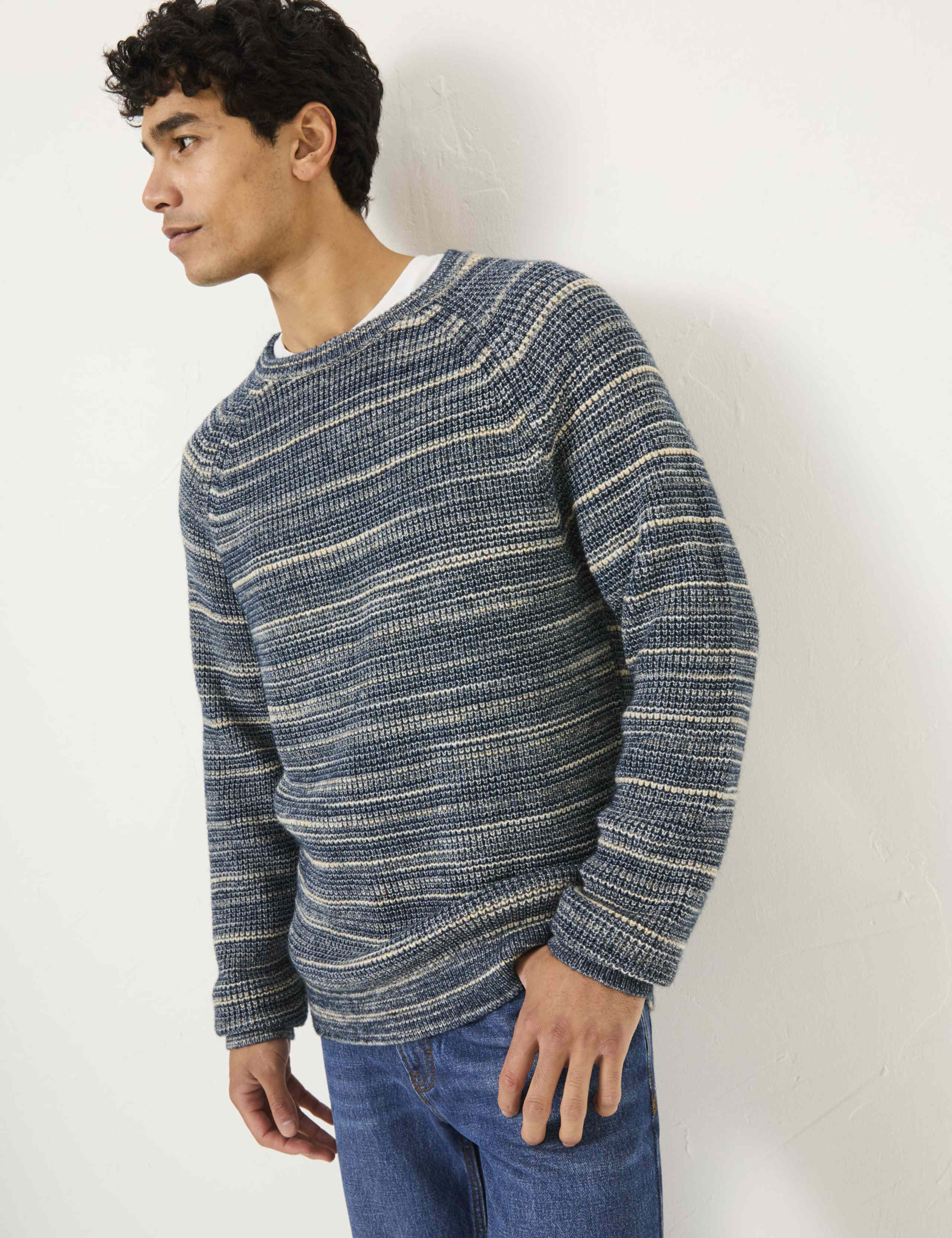 Cotton Rich Ombré Jumper with Wool