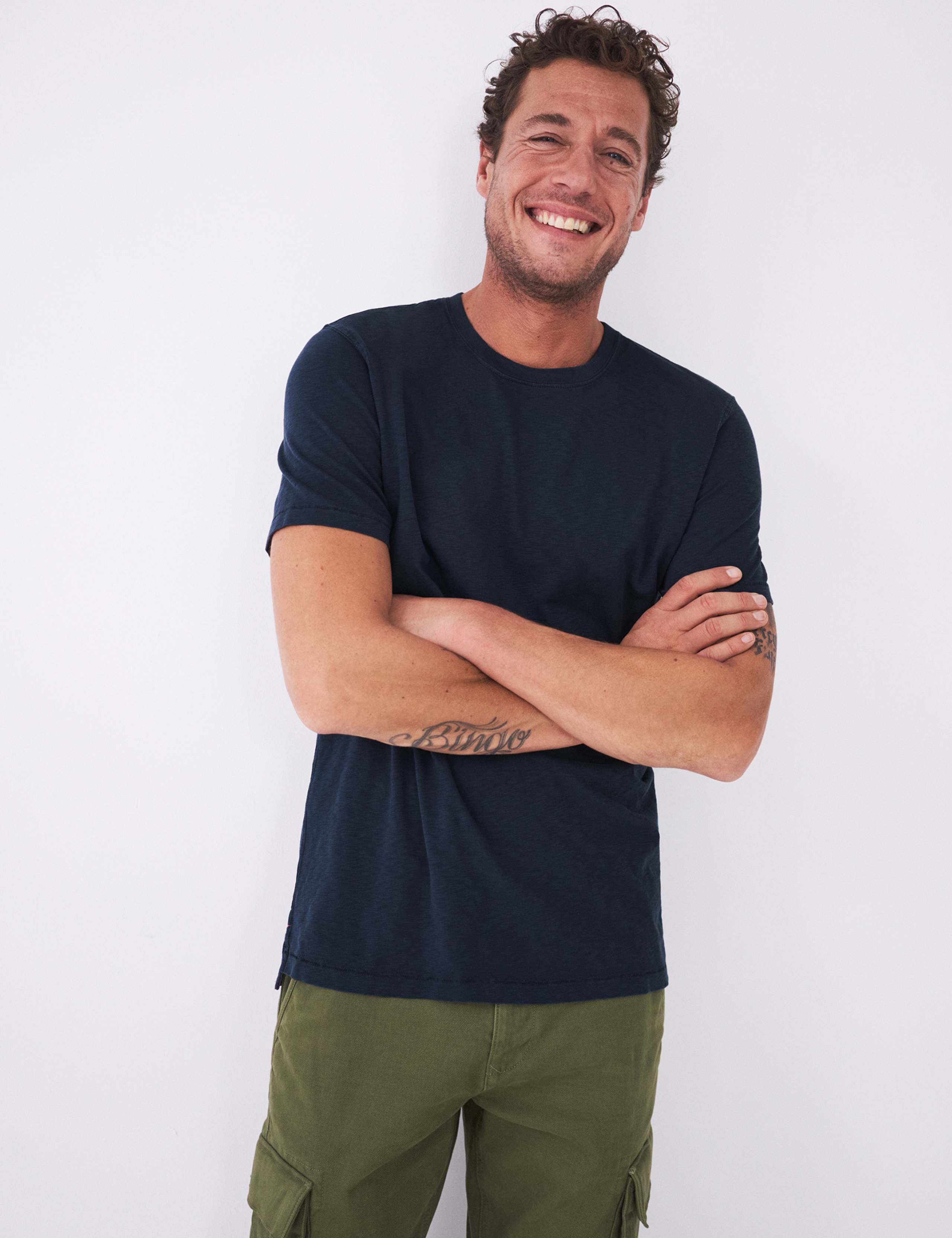 Pure Cotton Crew Neck T-Shirt