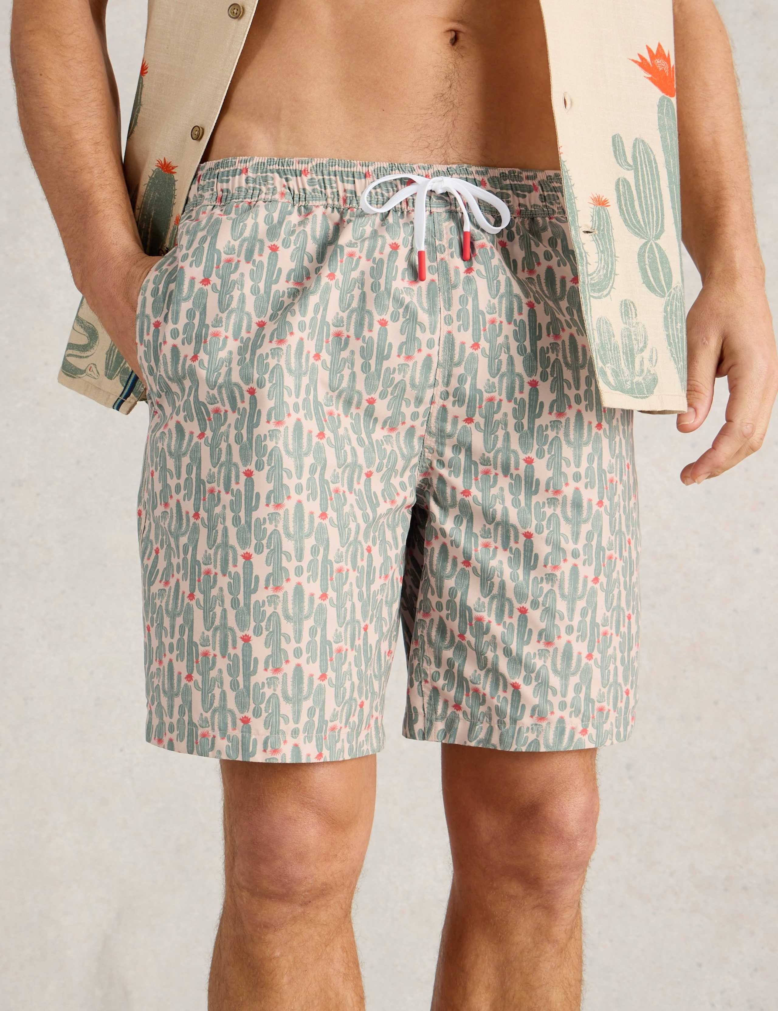 Cactus Print Swim Shorts