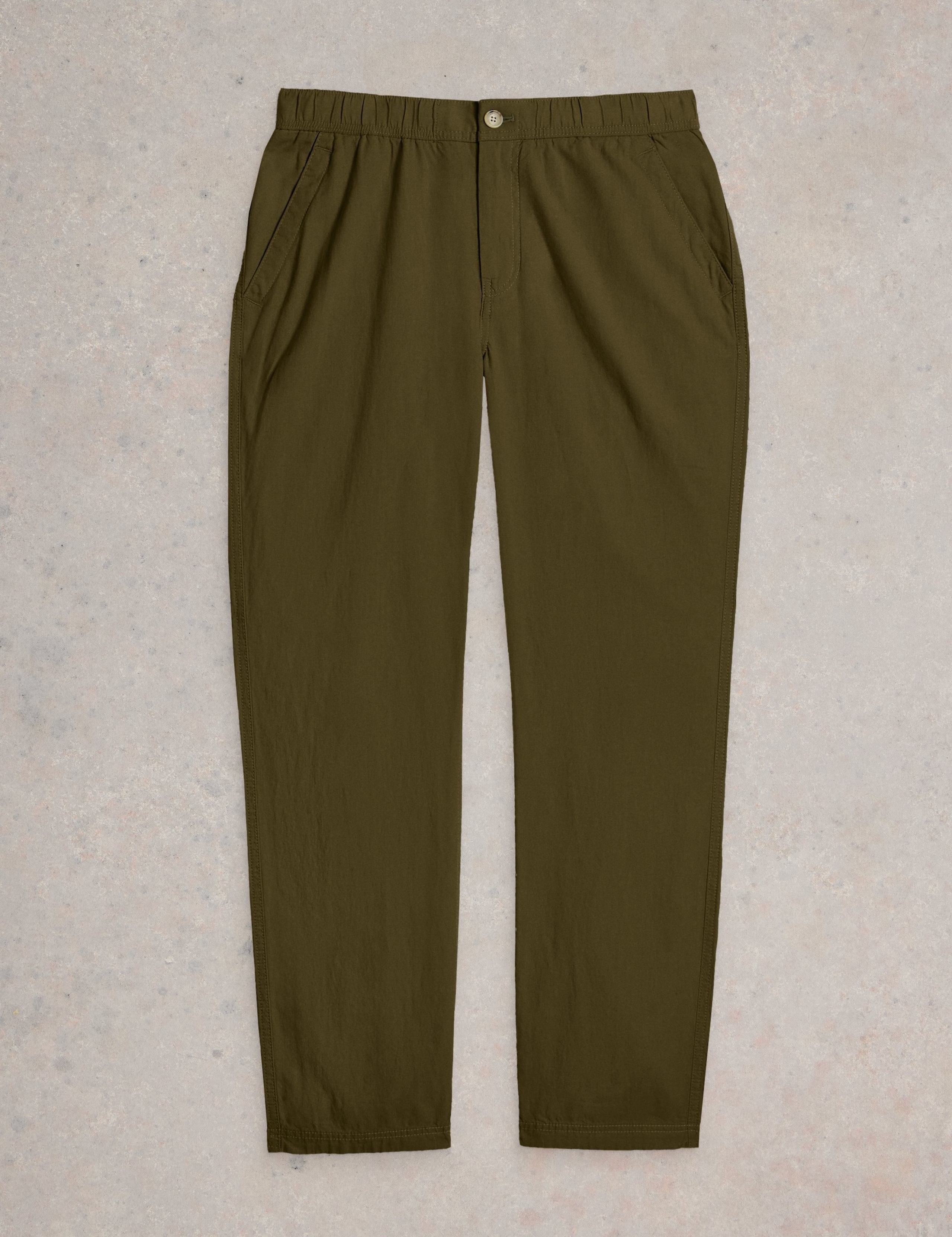 Regular Fit Linen Blend Trousers