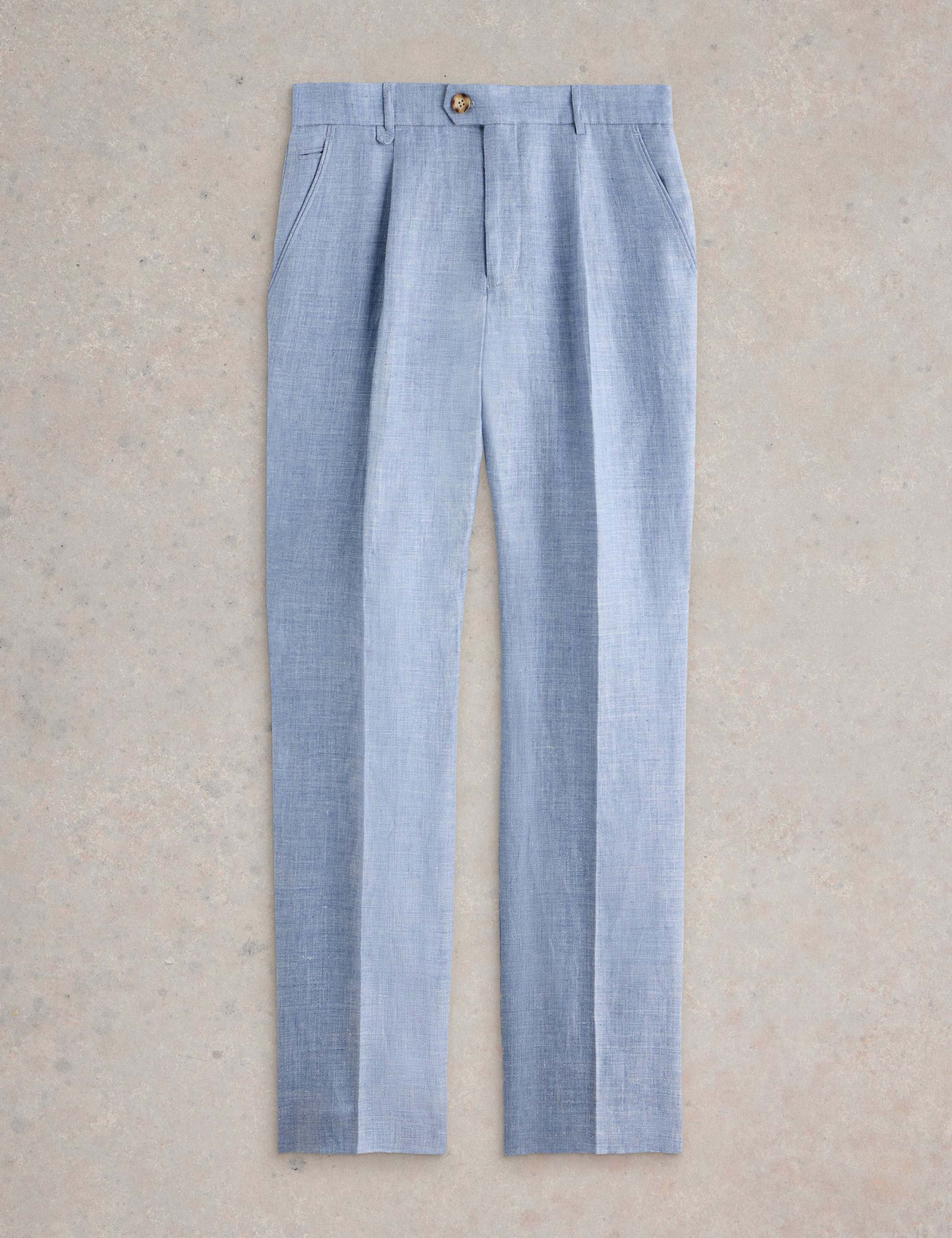 Regular Fit Pure Linen Trousers
