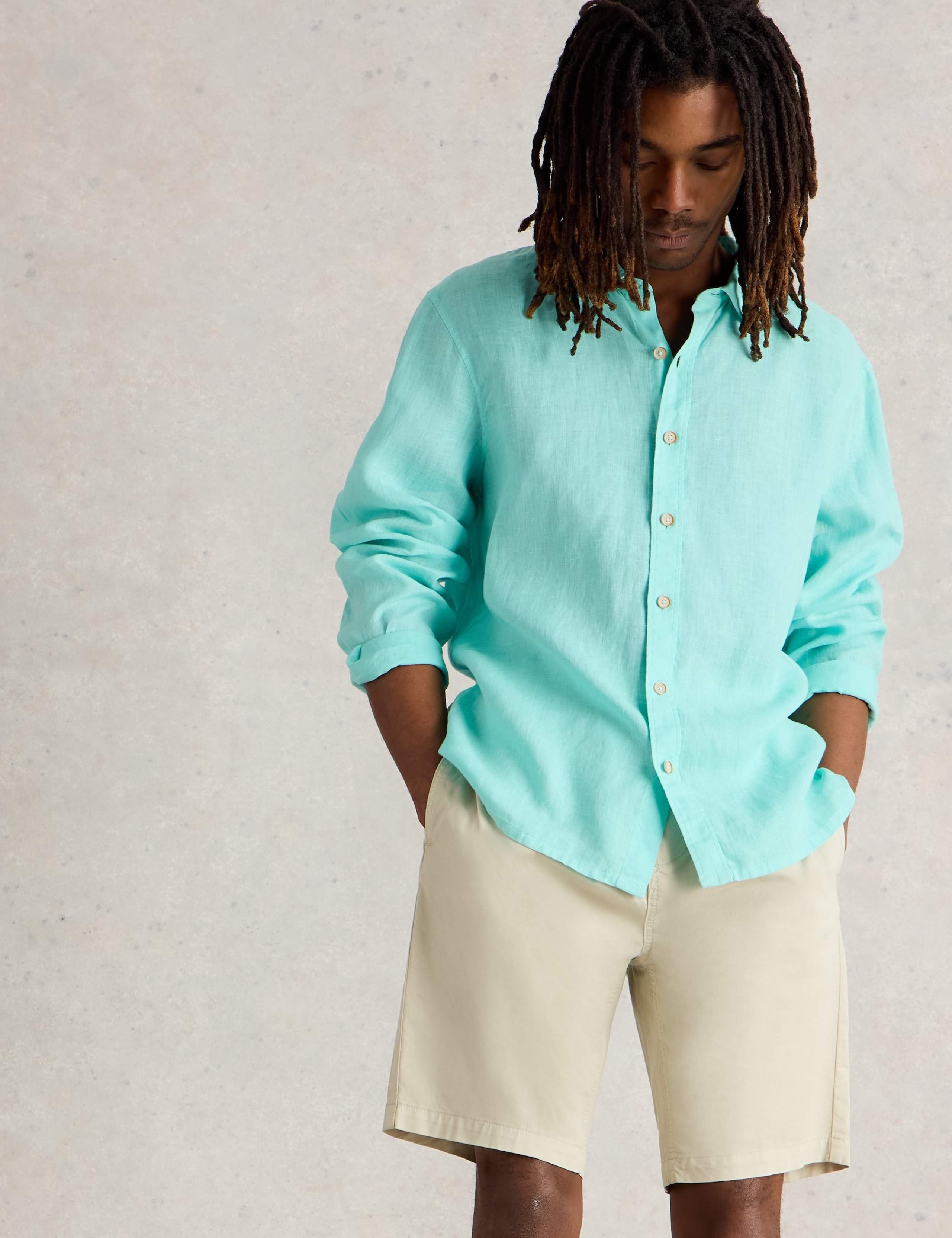 Regular Fit Pure Linen Shirt