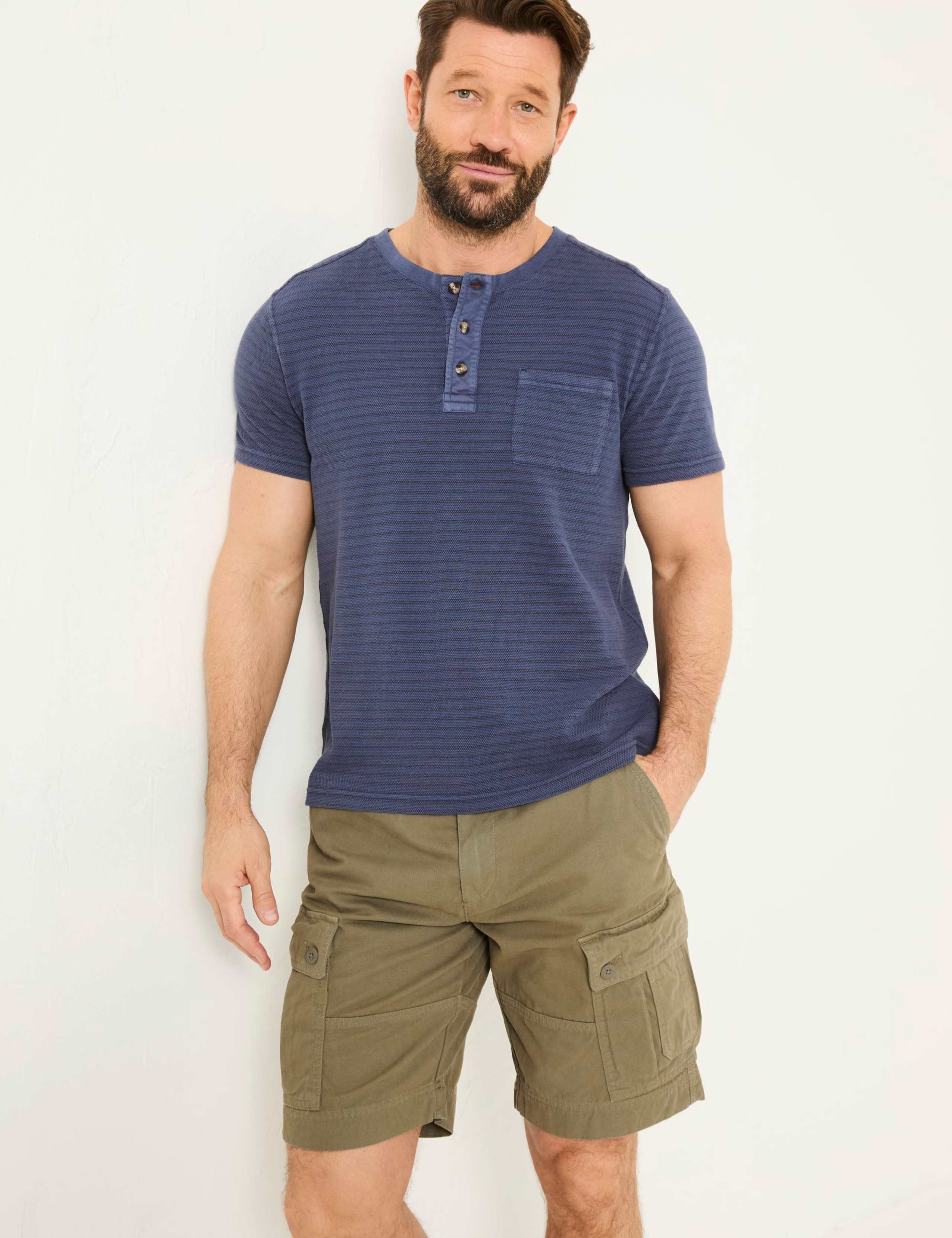 Regular Fit Pure Cotton Cargo Shorts