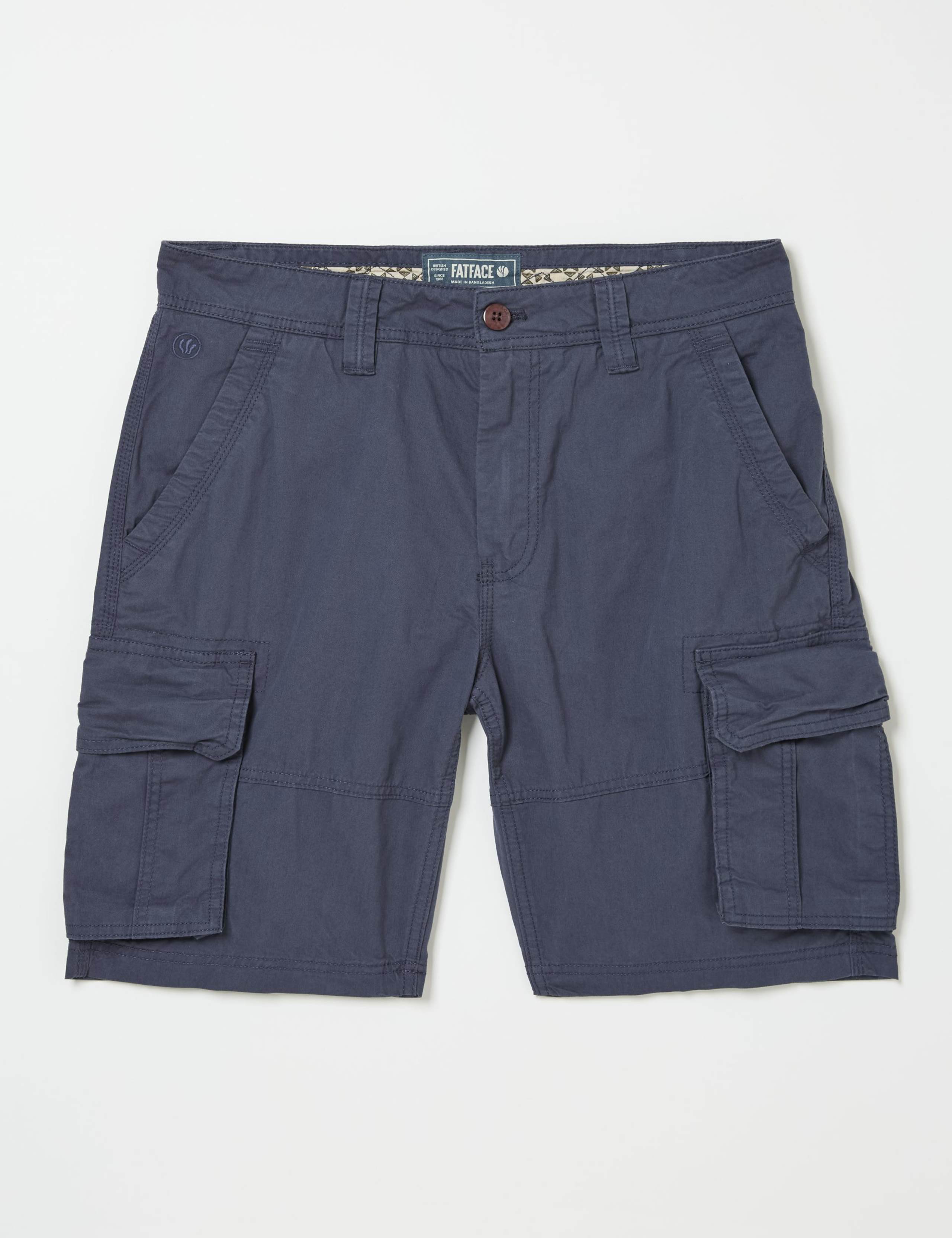 Regular Fit Pure Cotton Cargo Shorts