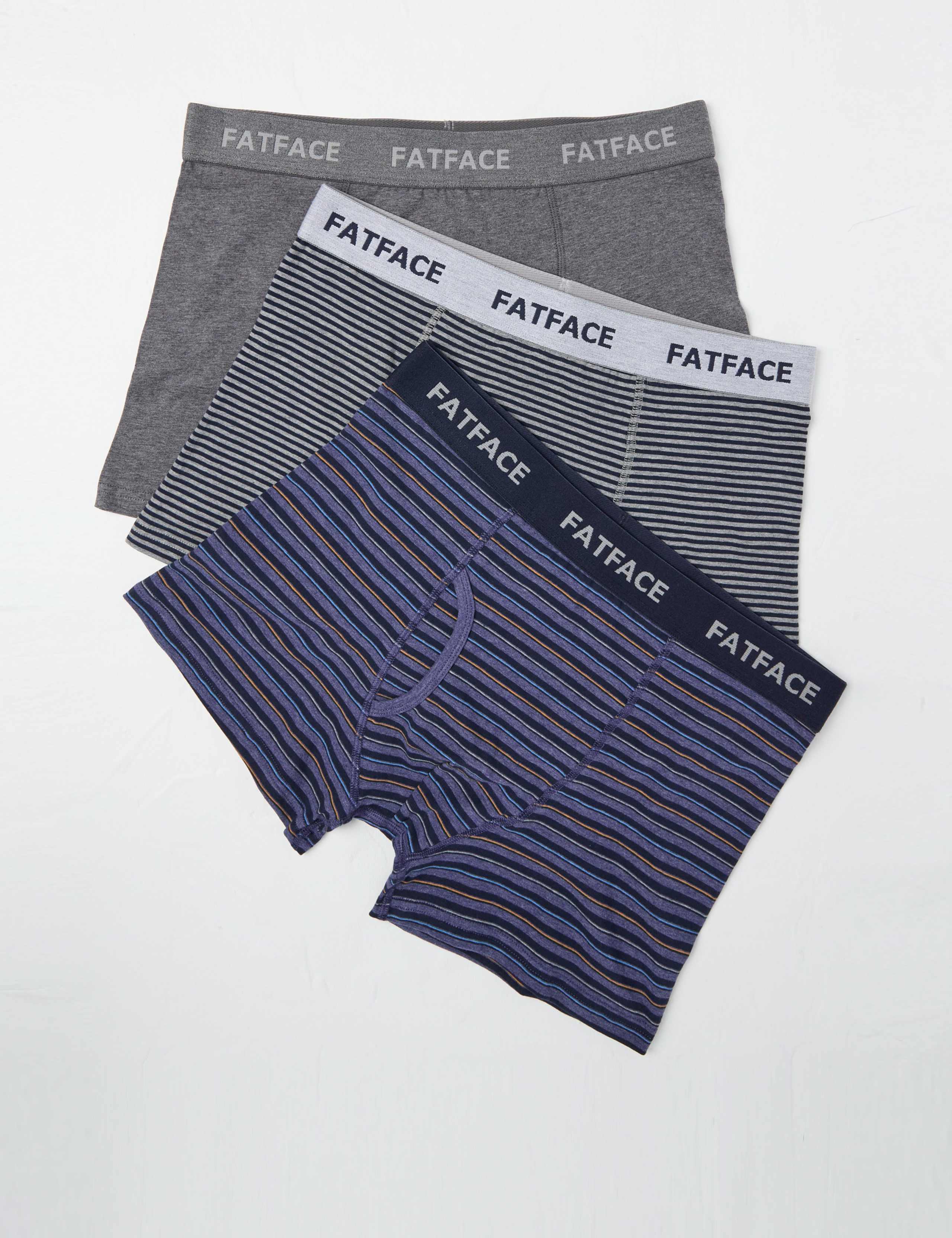 3pk Cotton Stretch Striped Boxers