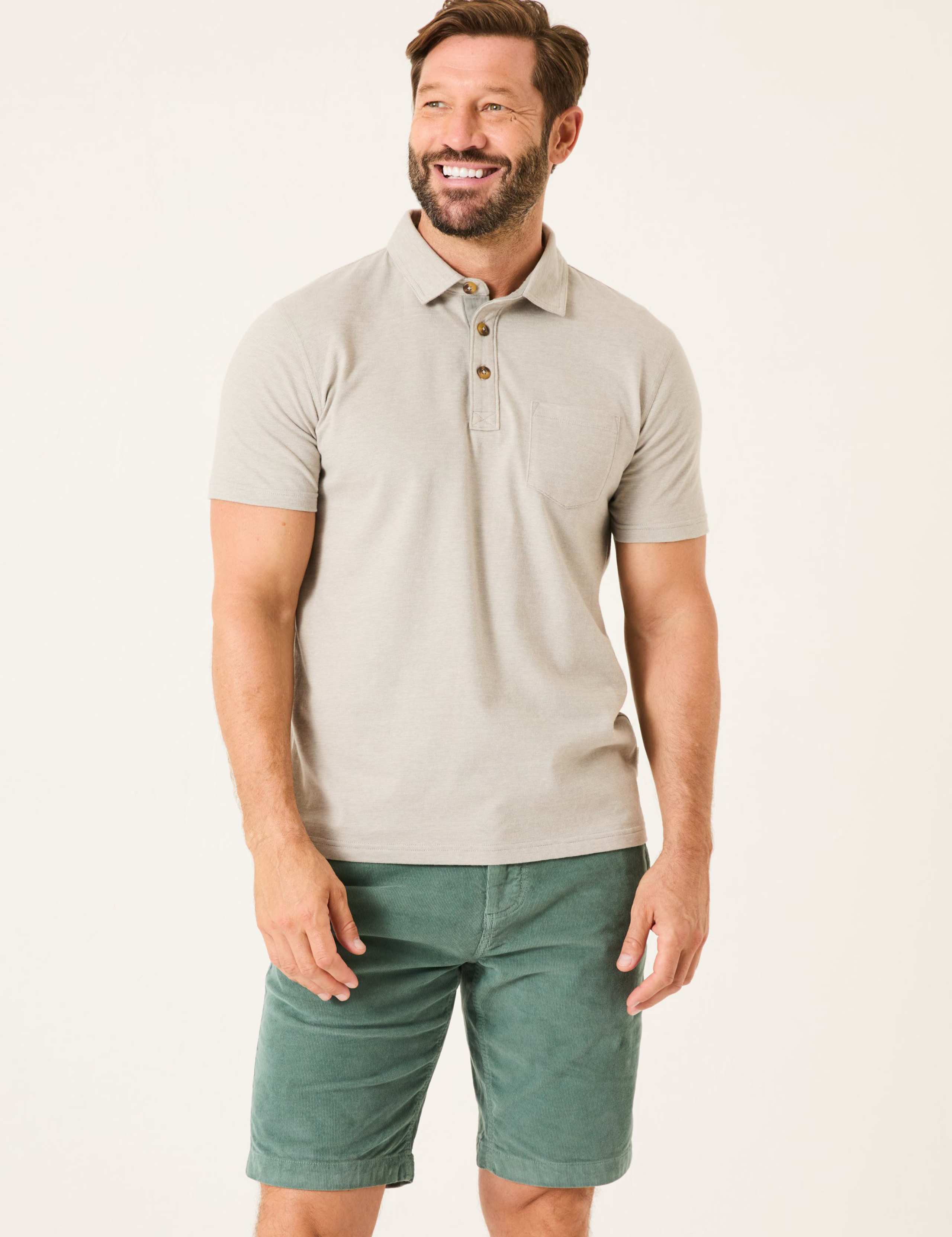 Pure Cotton Pique Polo Shirt