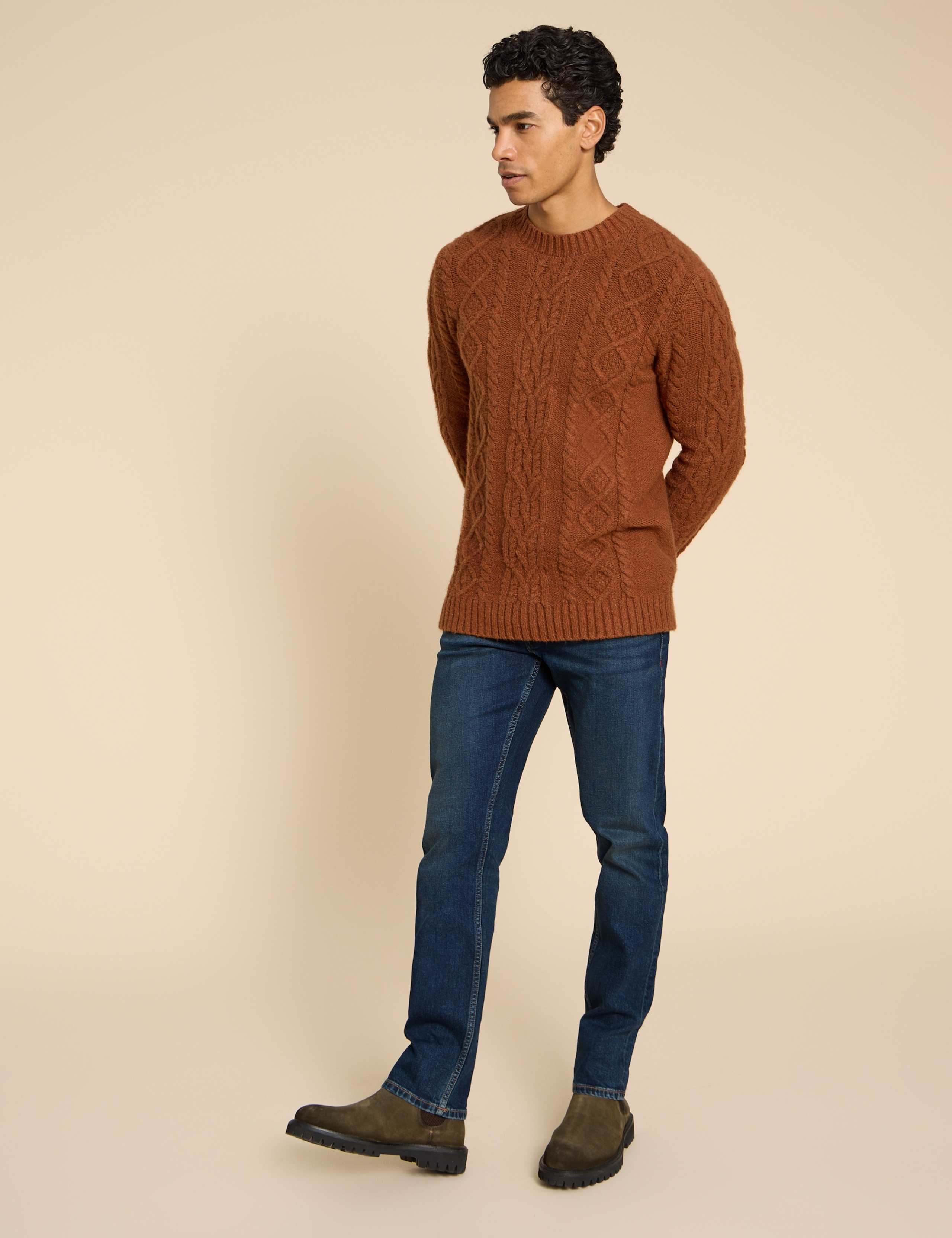 Straight Fit 5 Pocket Jeans
