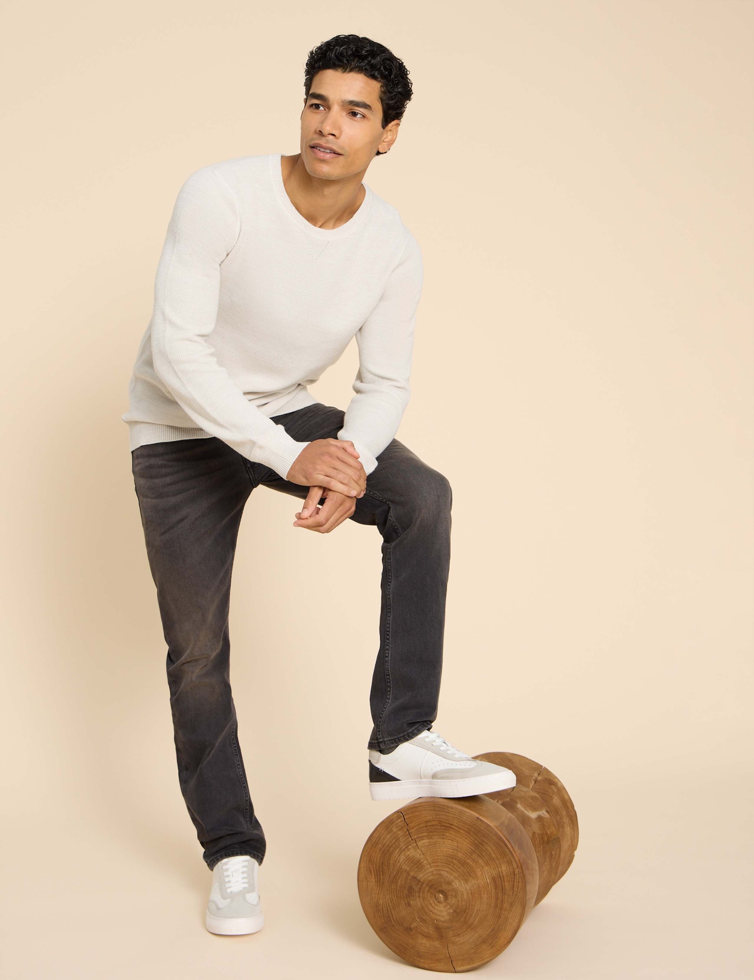 Straight Fit 5 Pocket Jeans