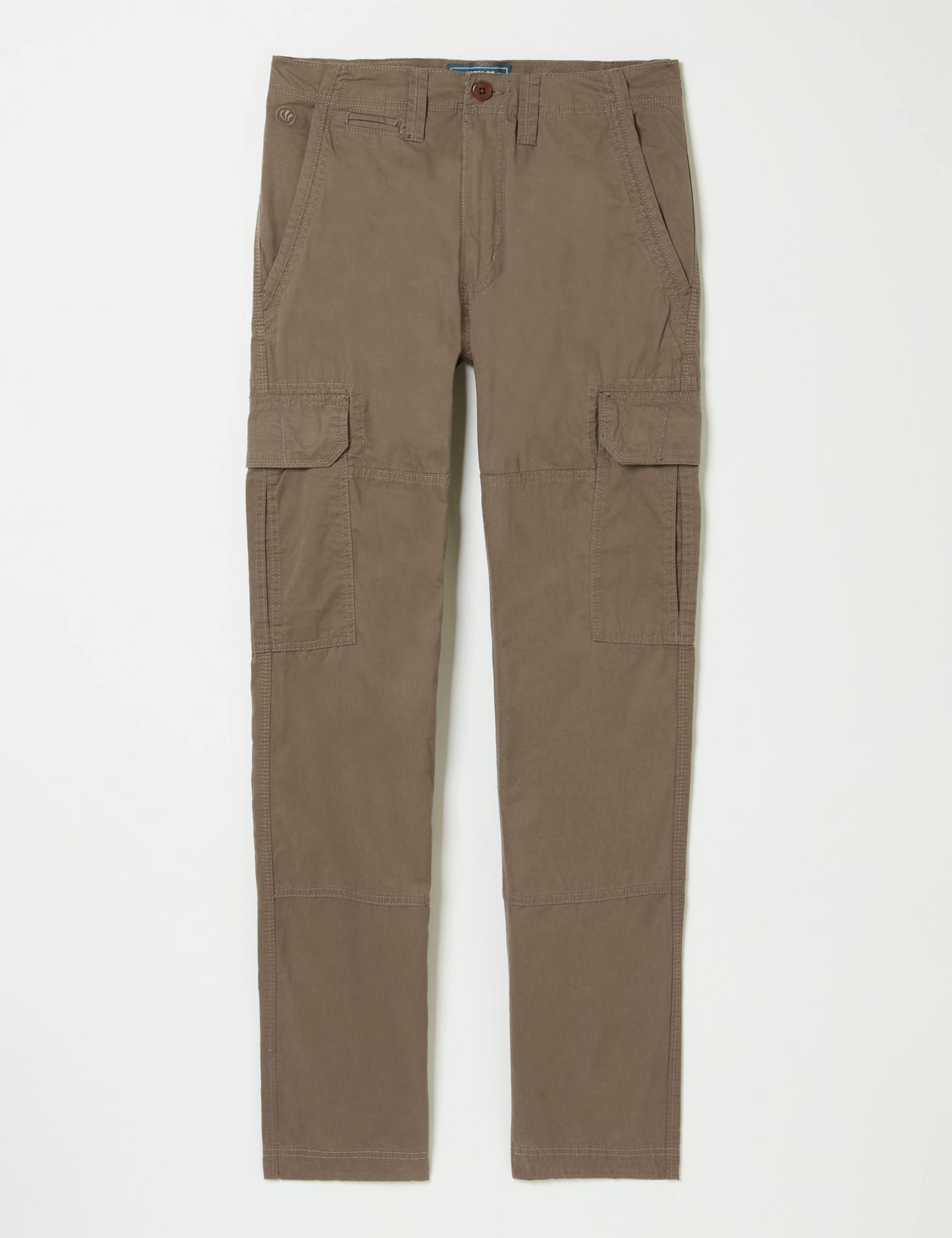 Straight Fit Pure Cotton Cargo Trousers