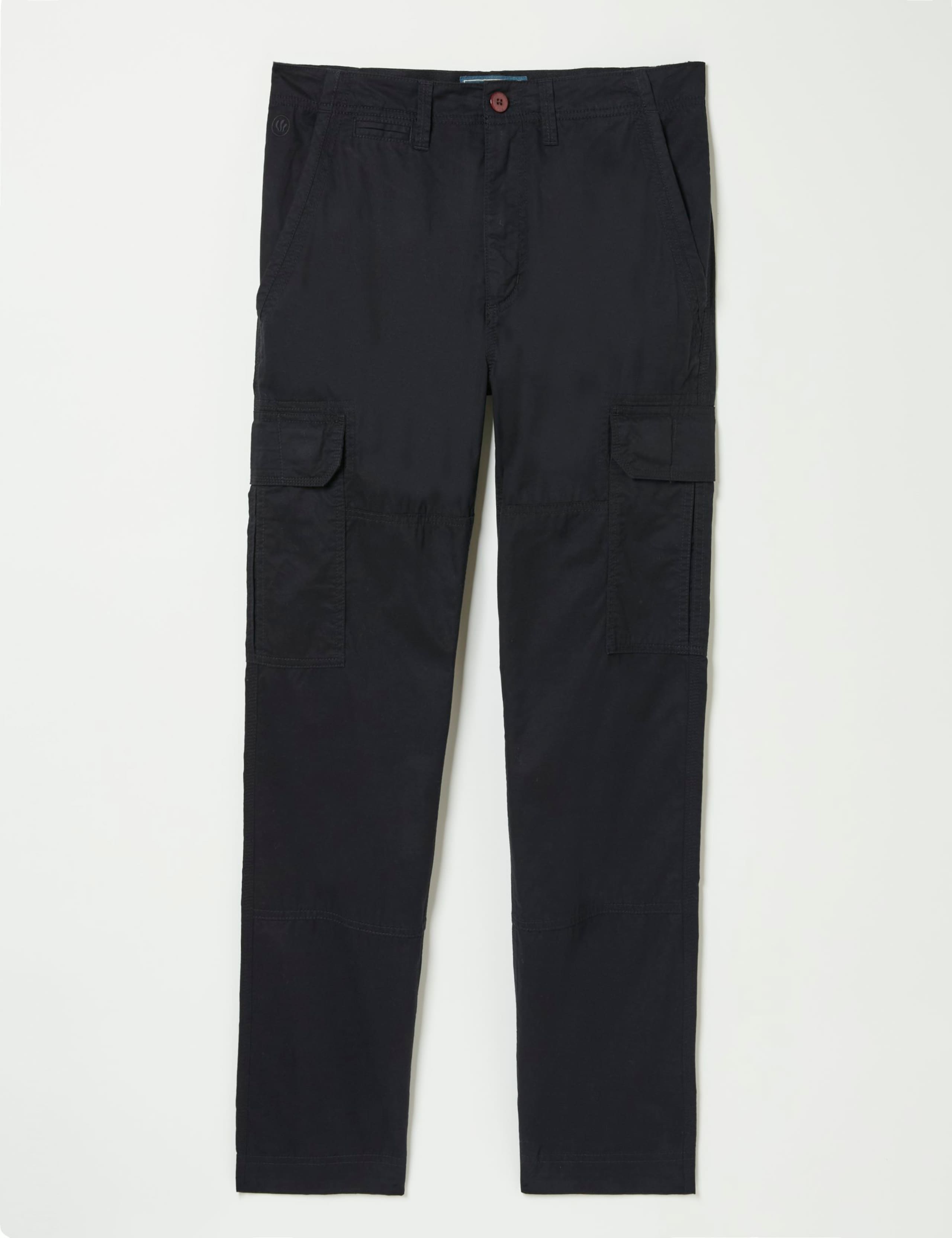 Straight Fit Pure Cotton Cargo Trousers