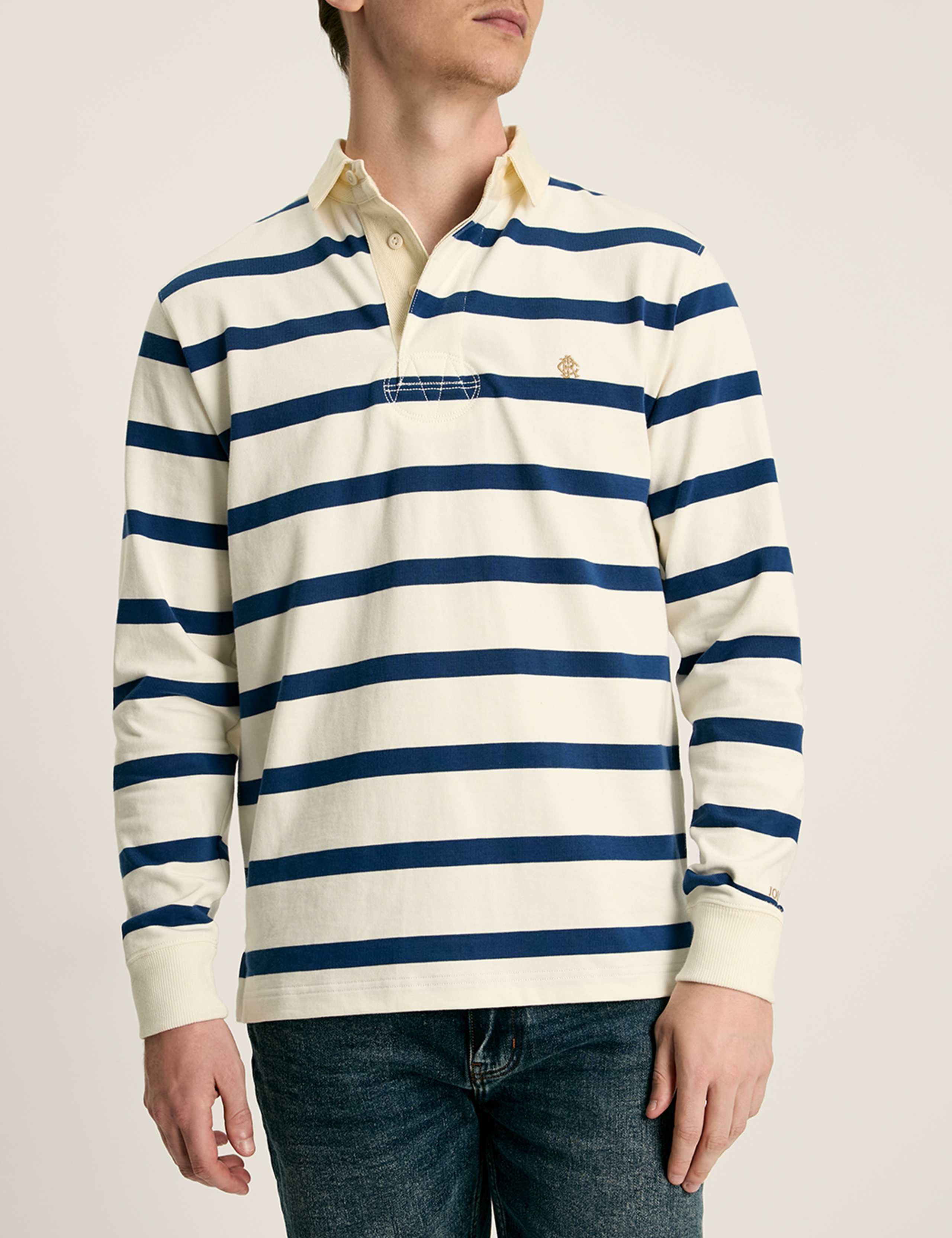 Pure Cotton Striped Rugby Shirt