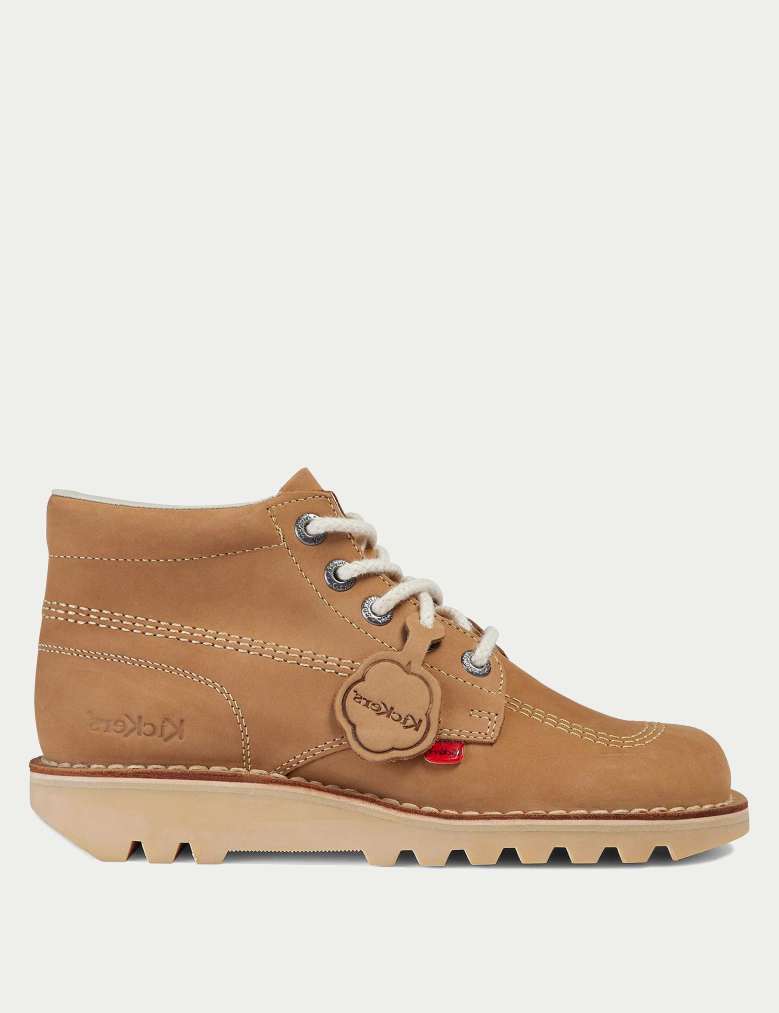 Leather Lace Up Casual Boots