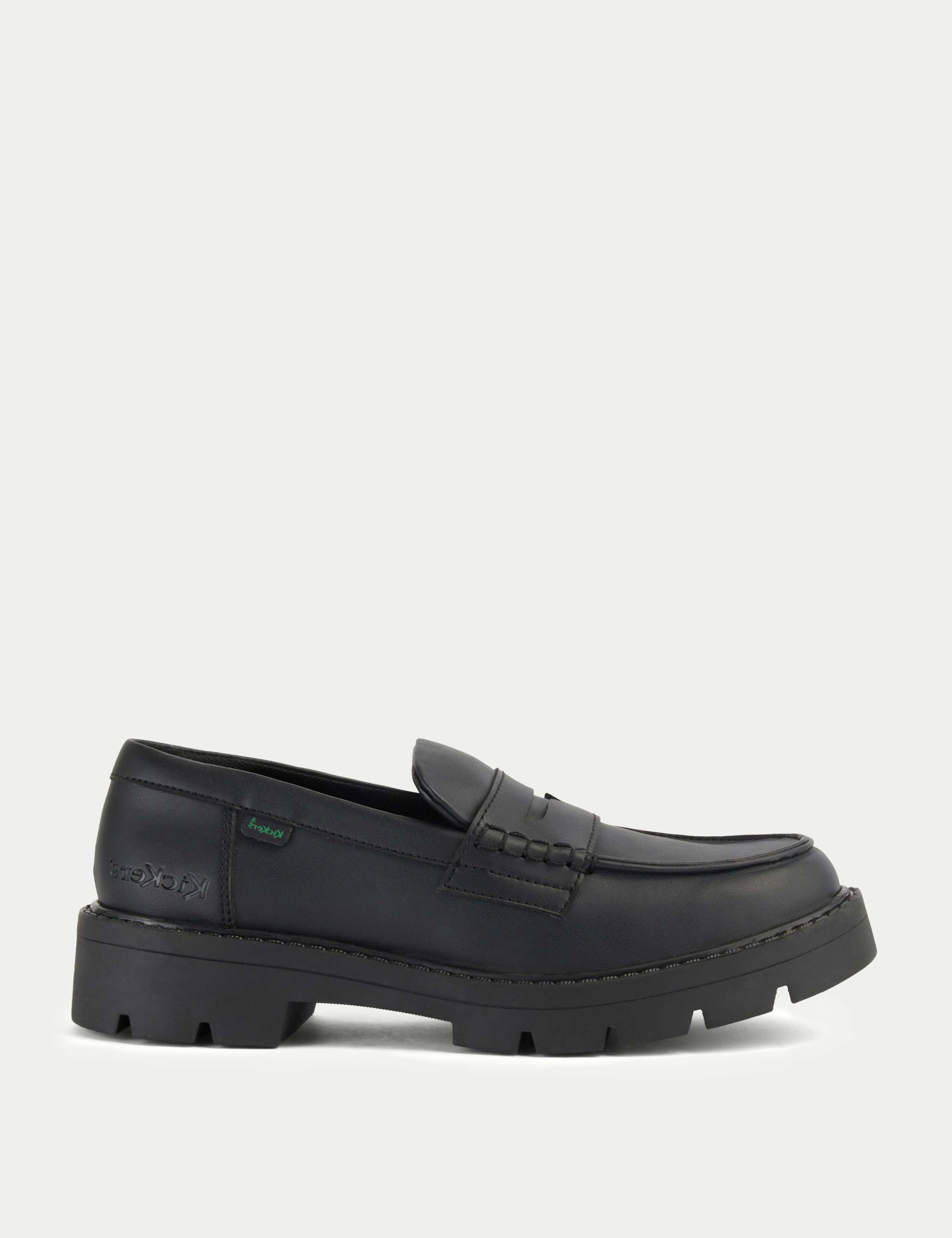 Chunky Block Heel Loafers