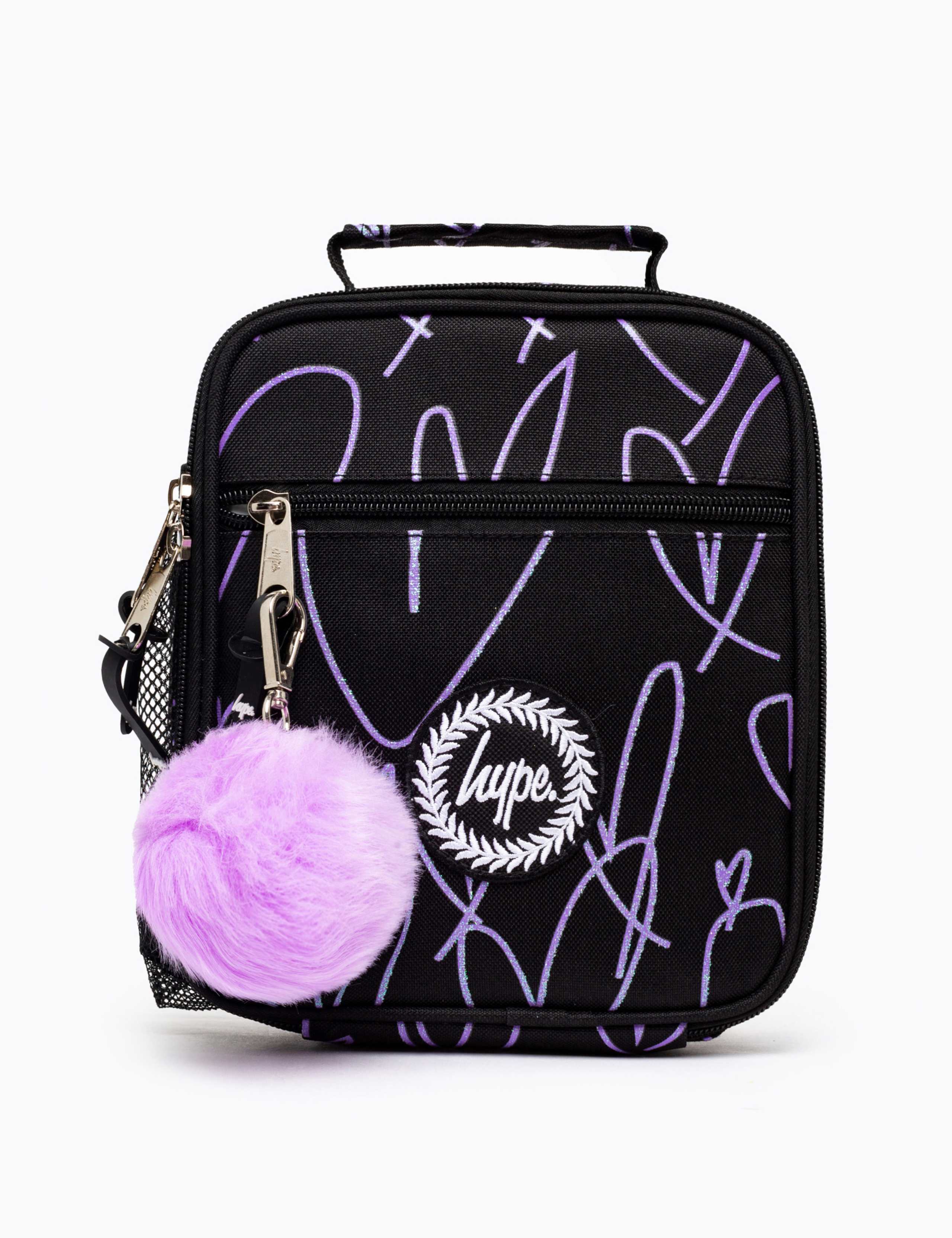 Kids' Glitter Heart Print Lunch Box
