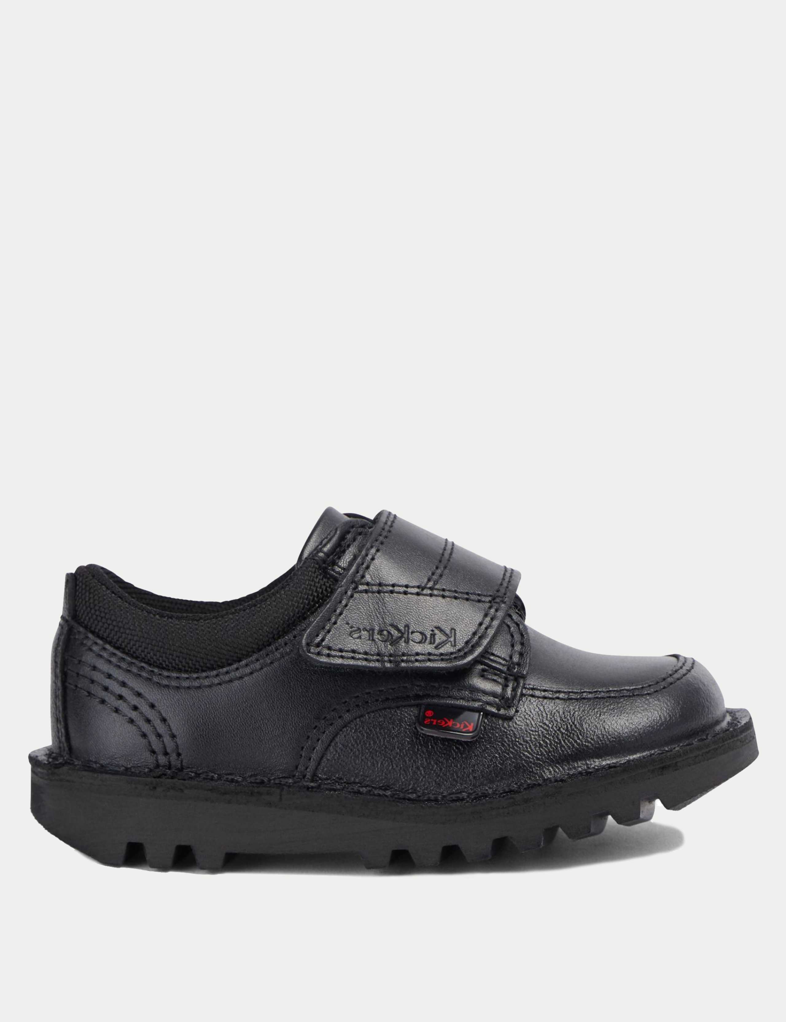 Kids' Leather Riptape School Shoes