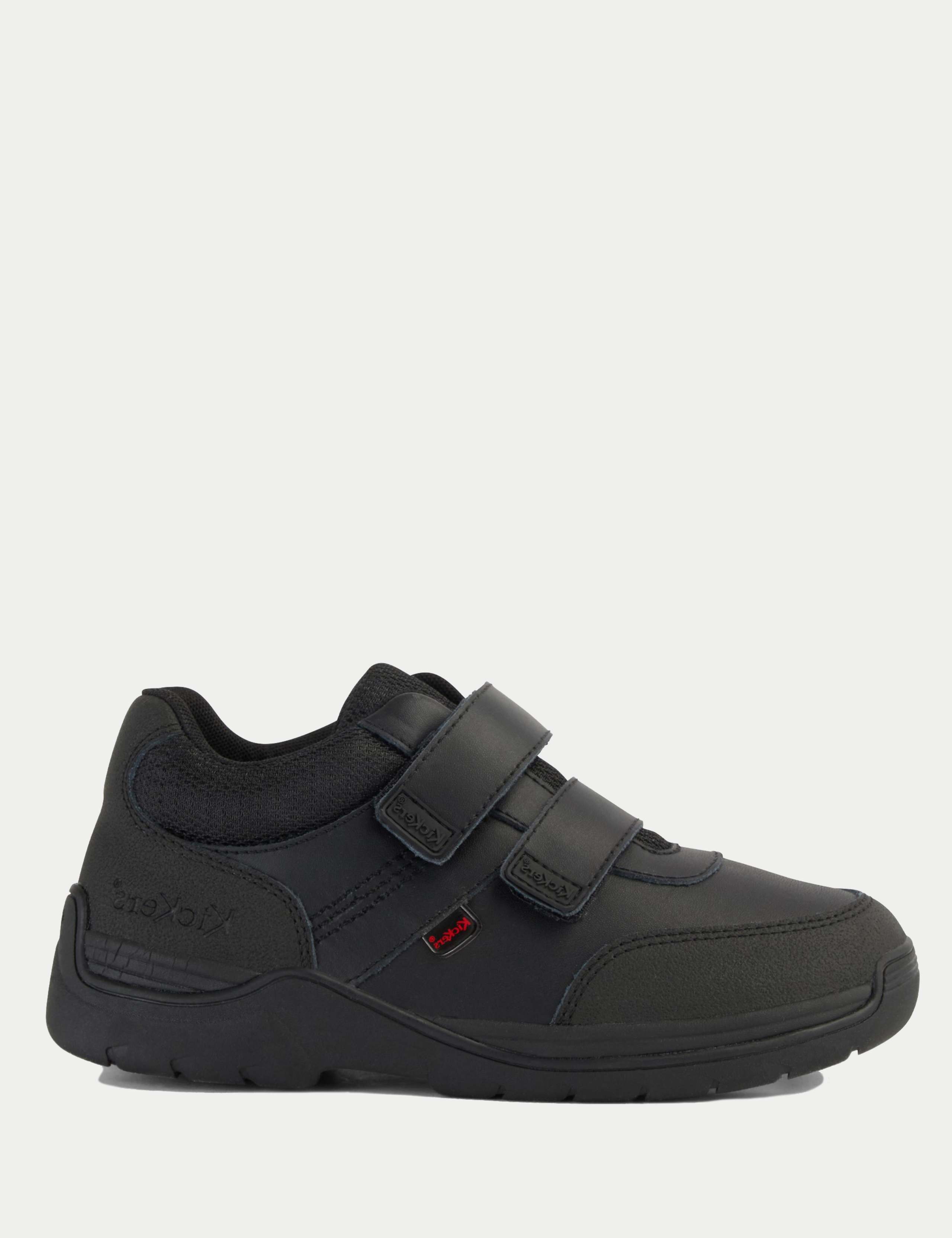 Kids' Leather Riptape School Shoes