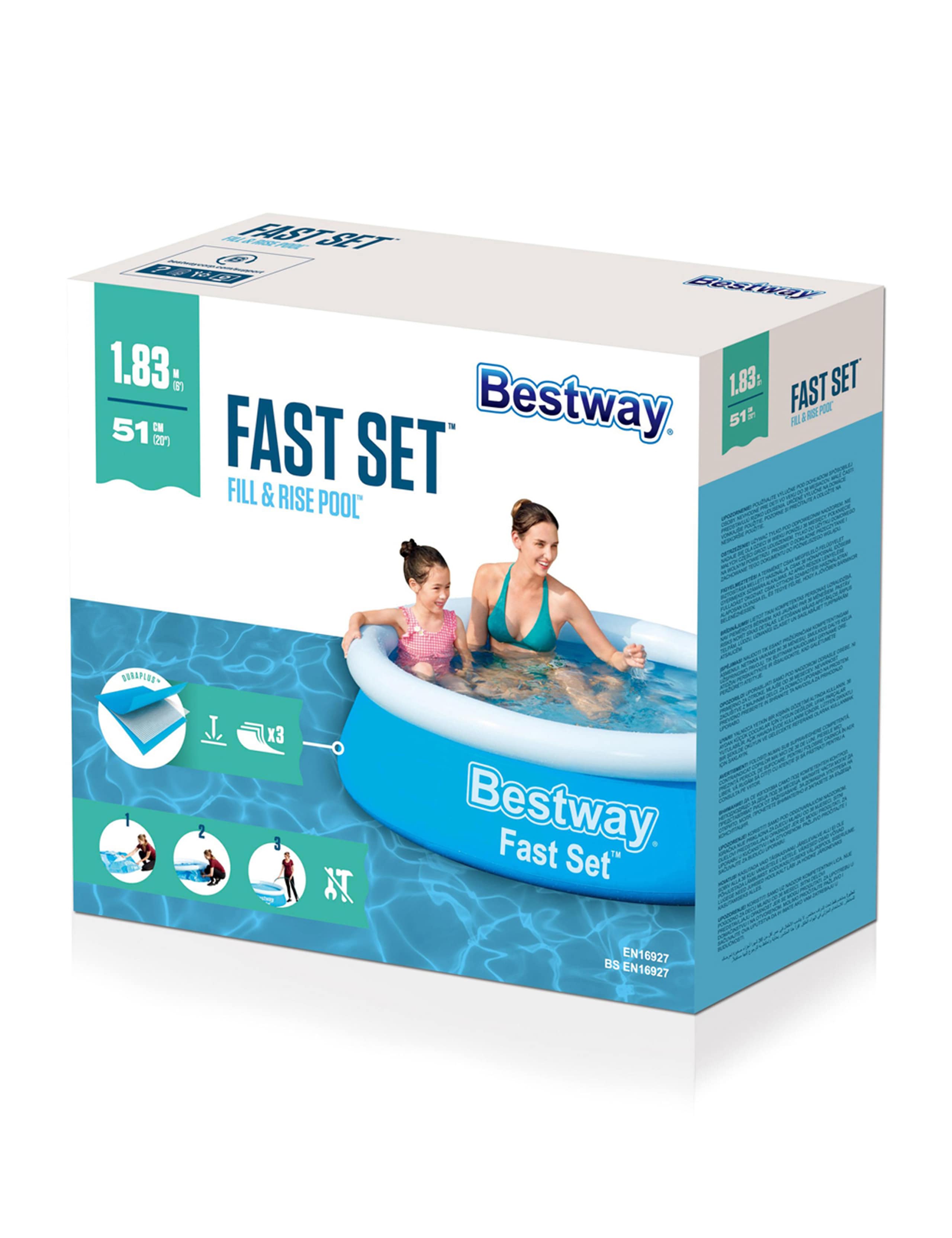 Fast Set 6ft Paddling Pool (6+ Yrs)