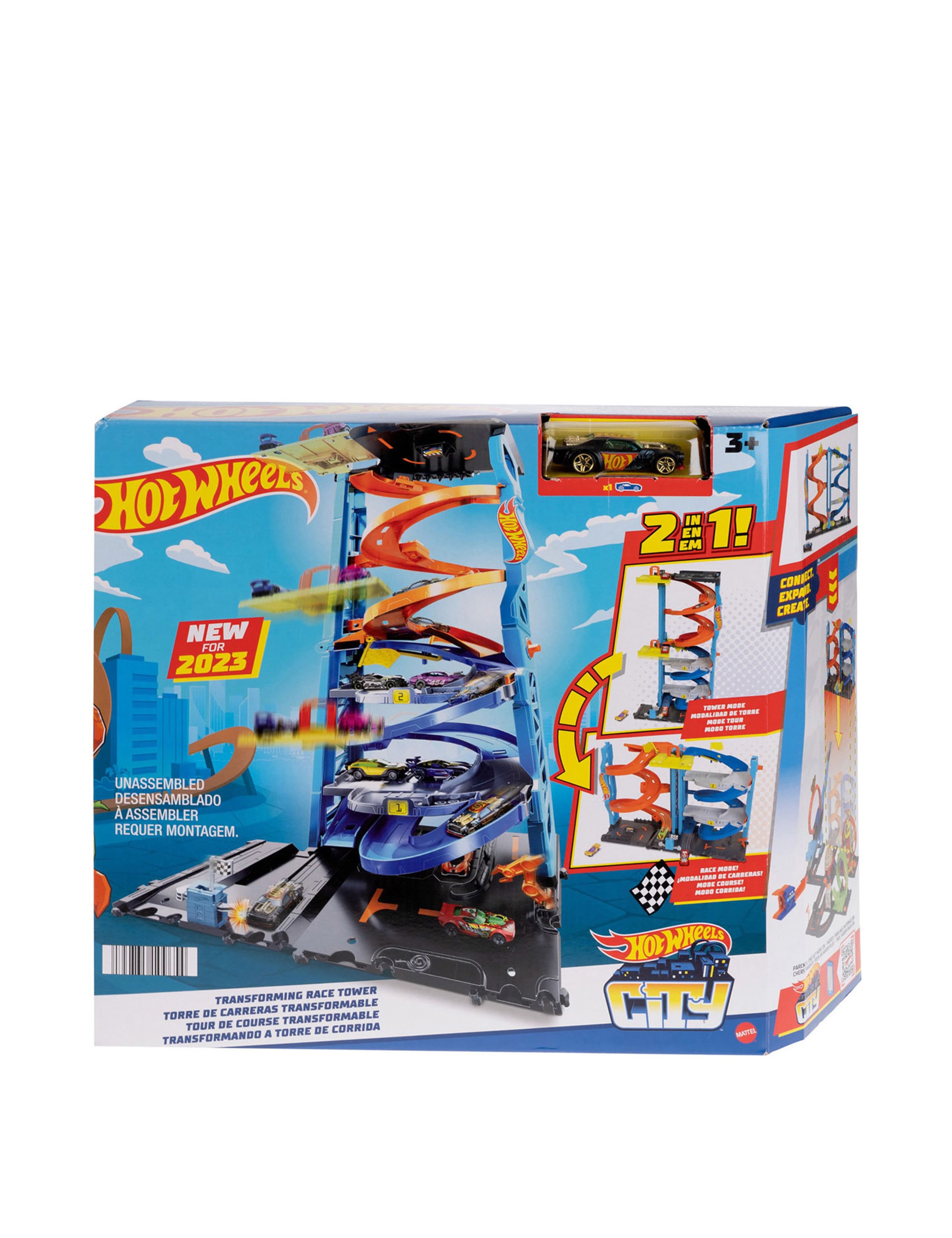 City 2-in-1 Transforming Race Tower Playset (3+ Yrs)