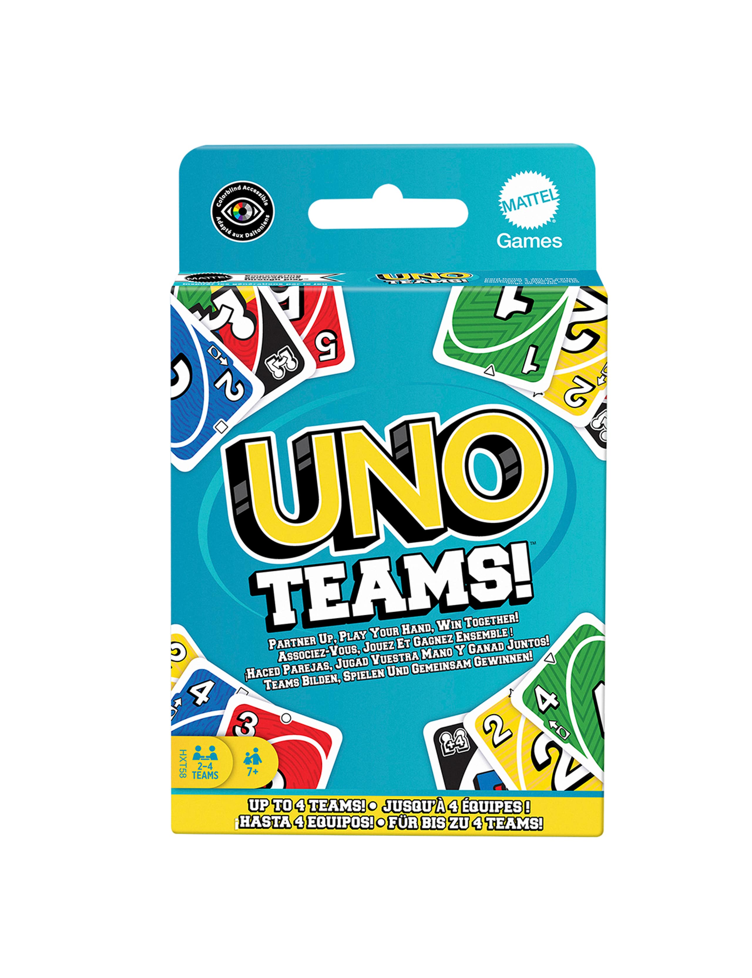 Uno Teams Family Card Game (7+ Yrs)