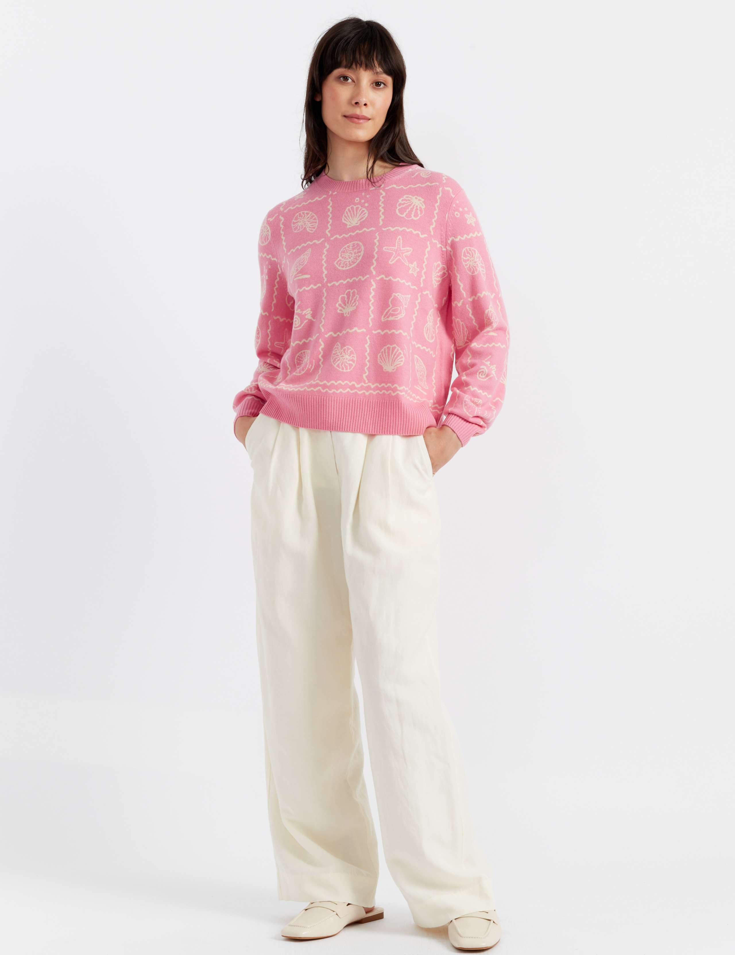 Cashmere Rich Shell Jumper with Wool