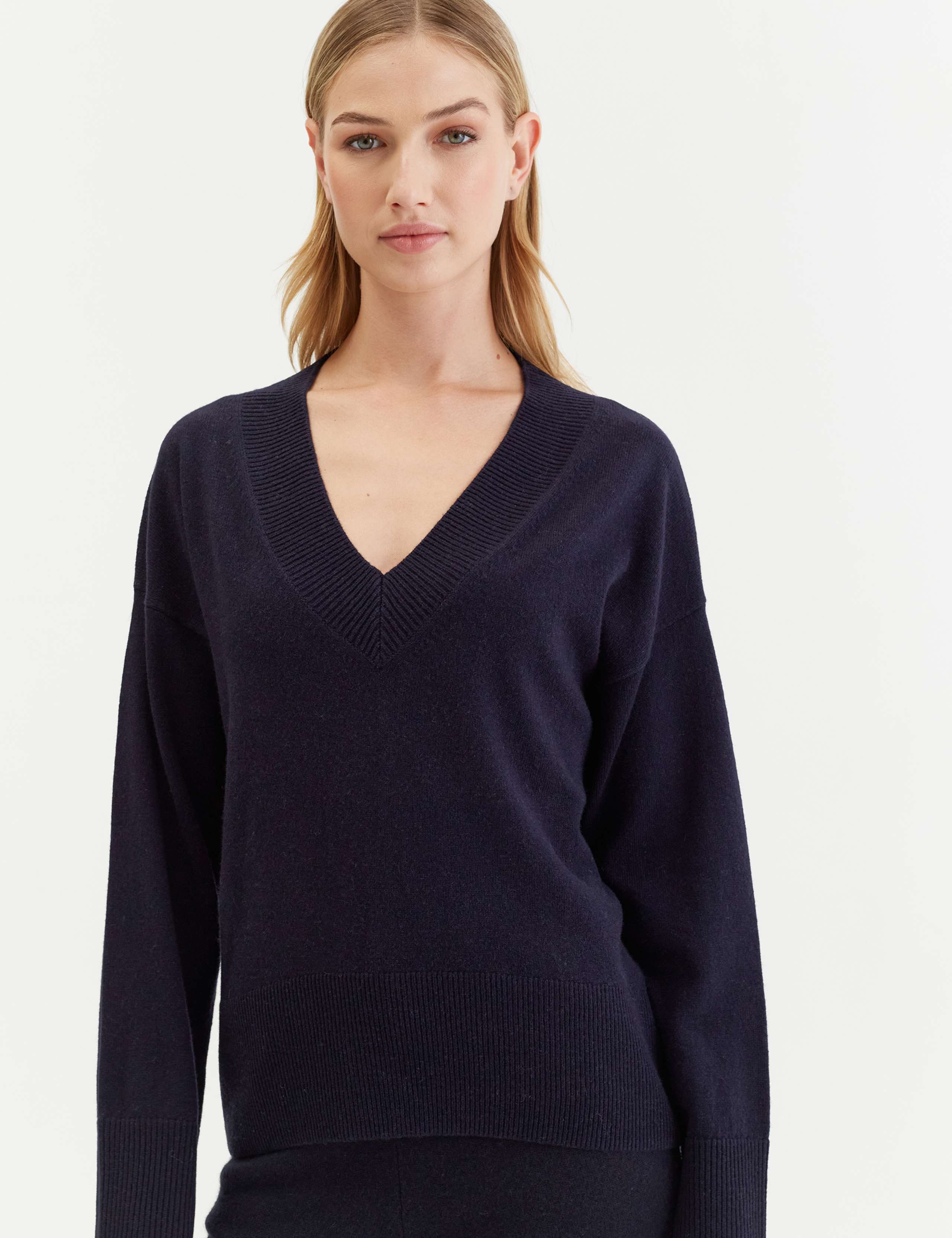 Wool Rich Relaxed Jumper with Cashmere