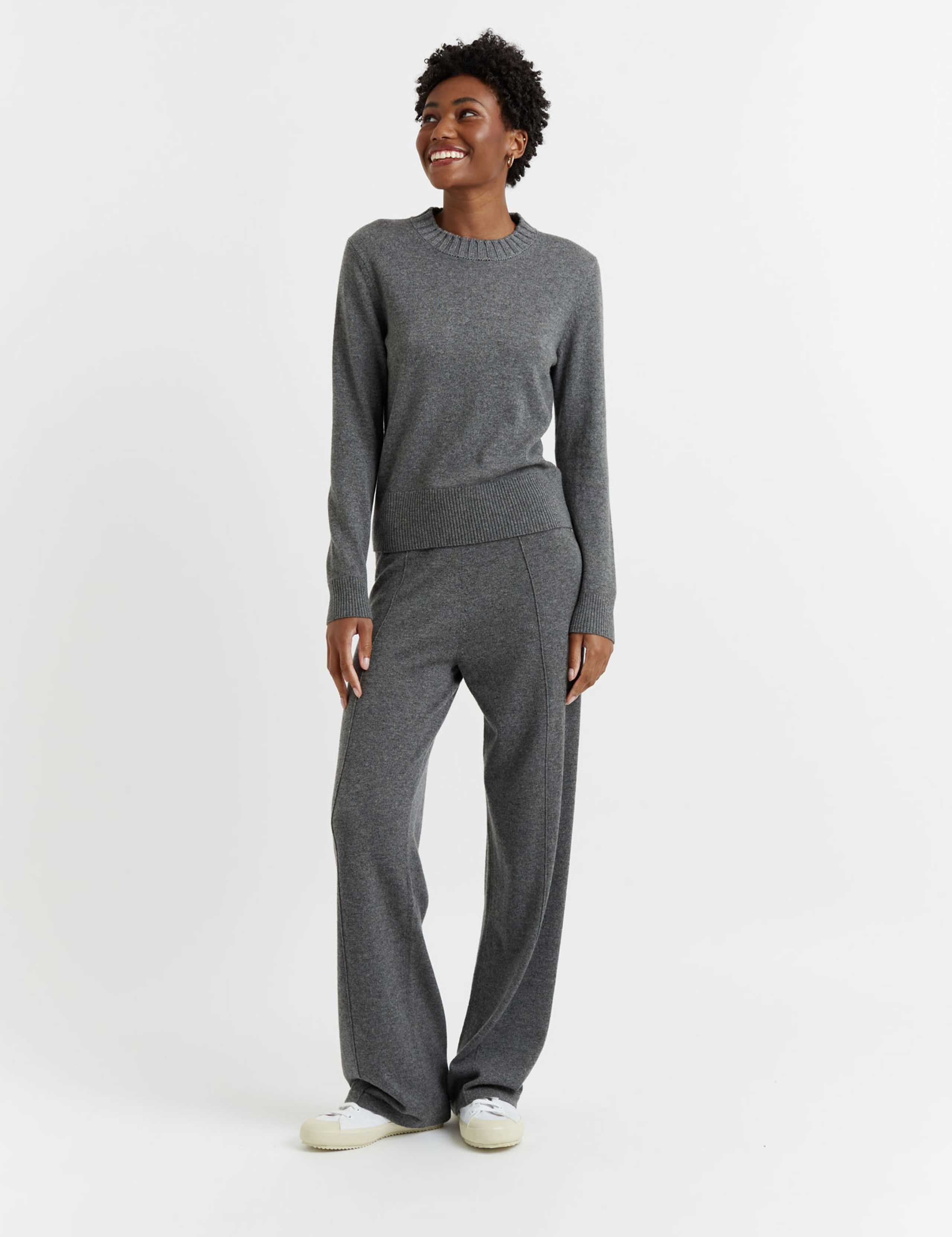 Wool Rich Cropped Jumper with Cashmere