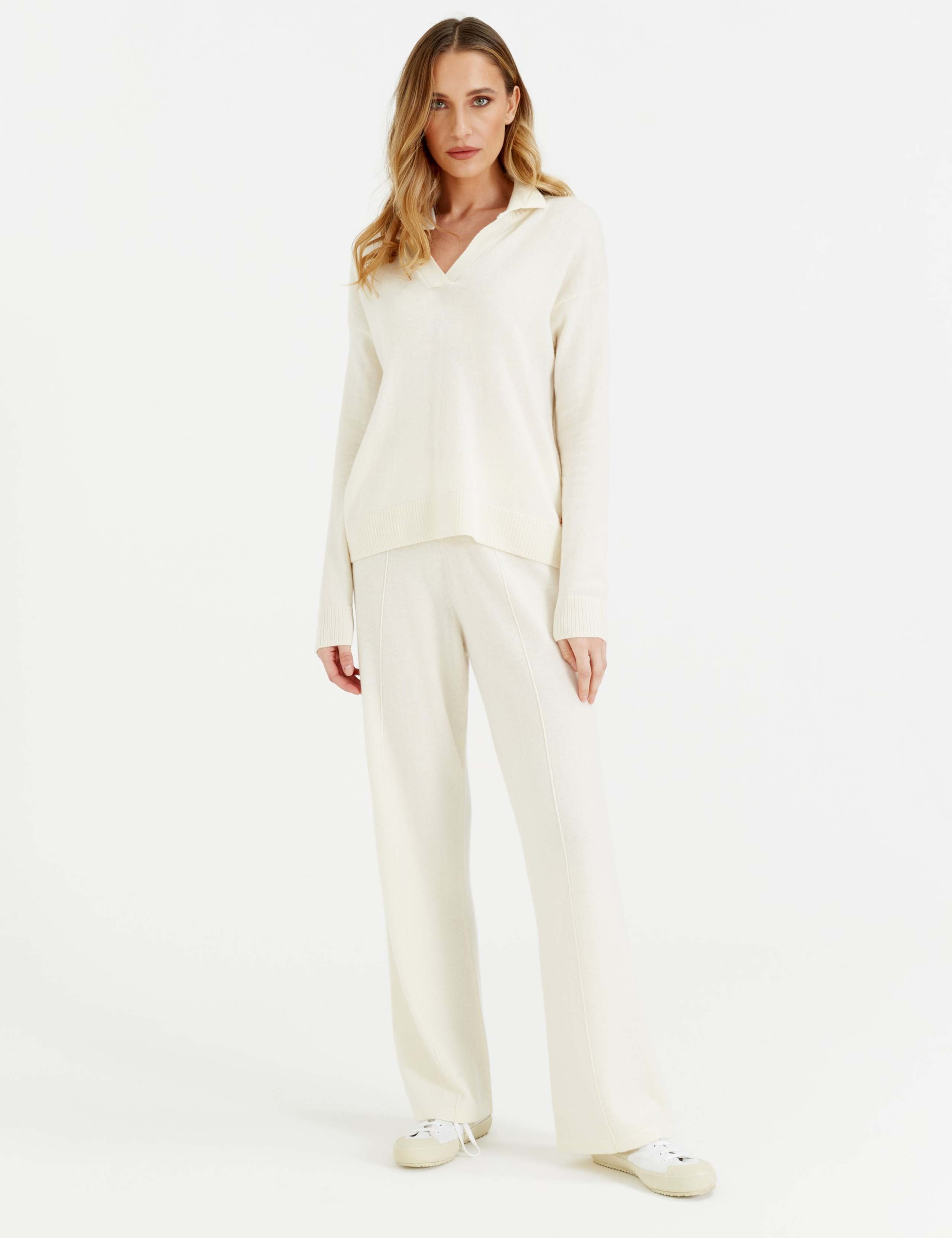 Wool Rich Collared Jumper with Cashmere