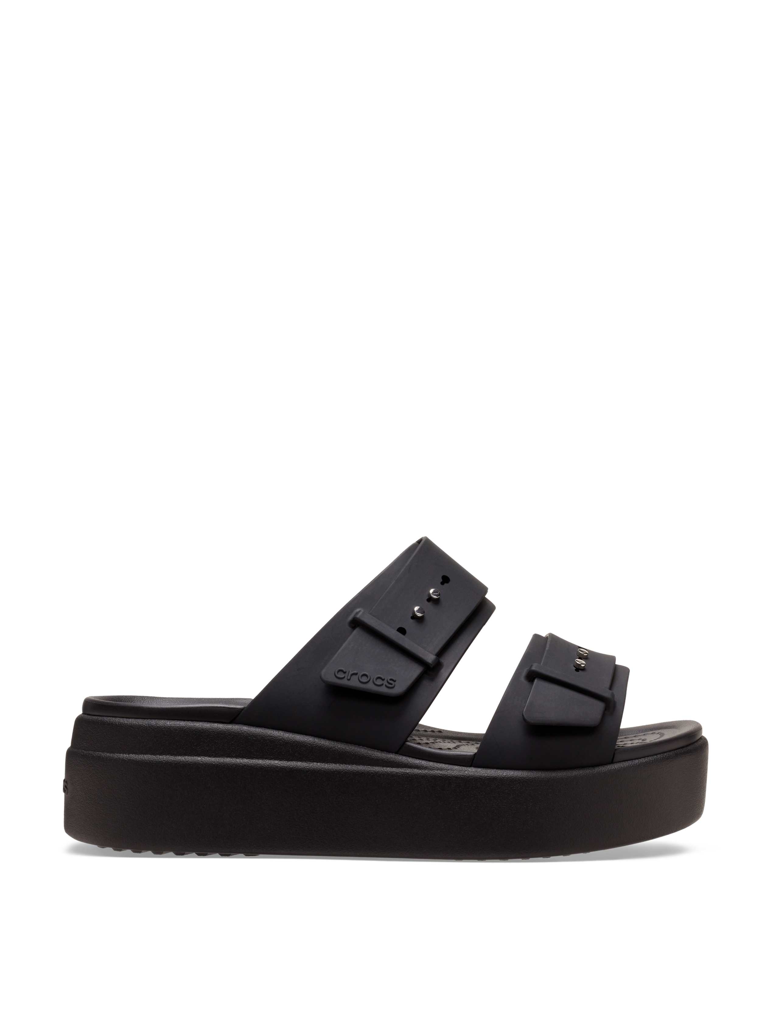 Brooklyn Buckle Wedge Sandals