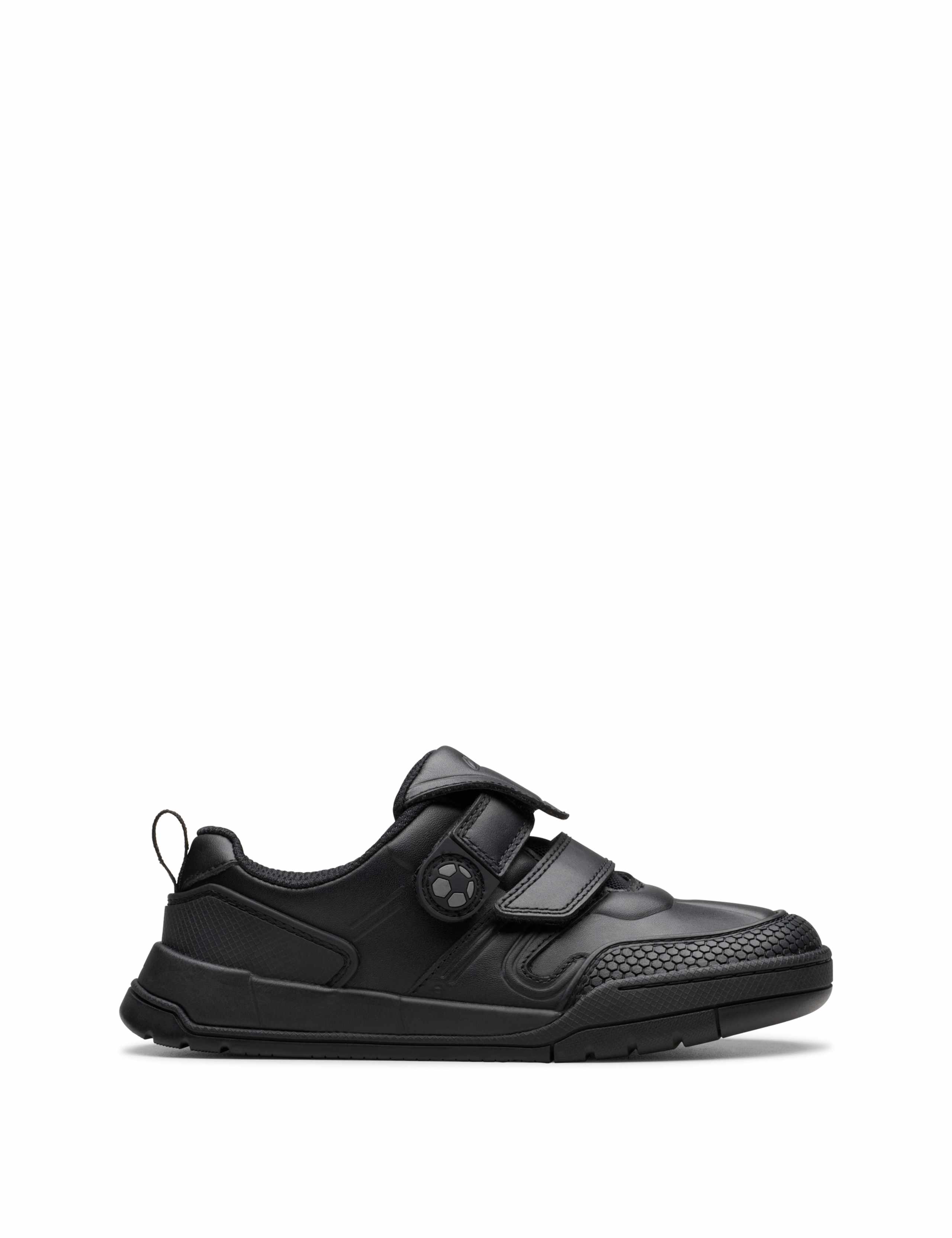 Kids' Leather Riptape Trainers (10 Small - 2½ Large)