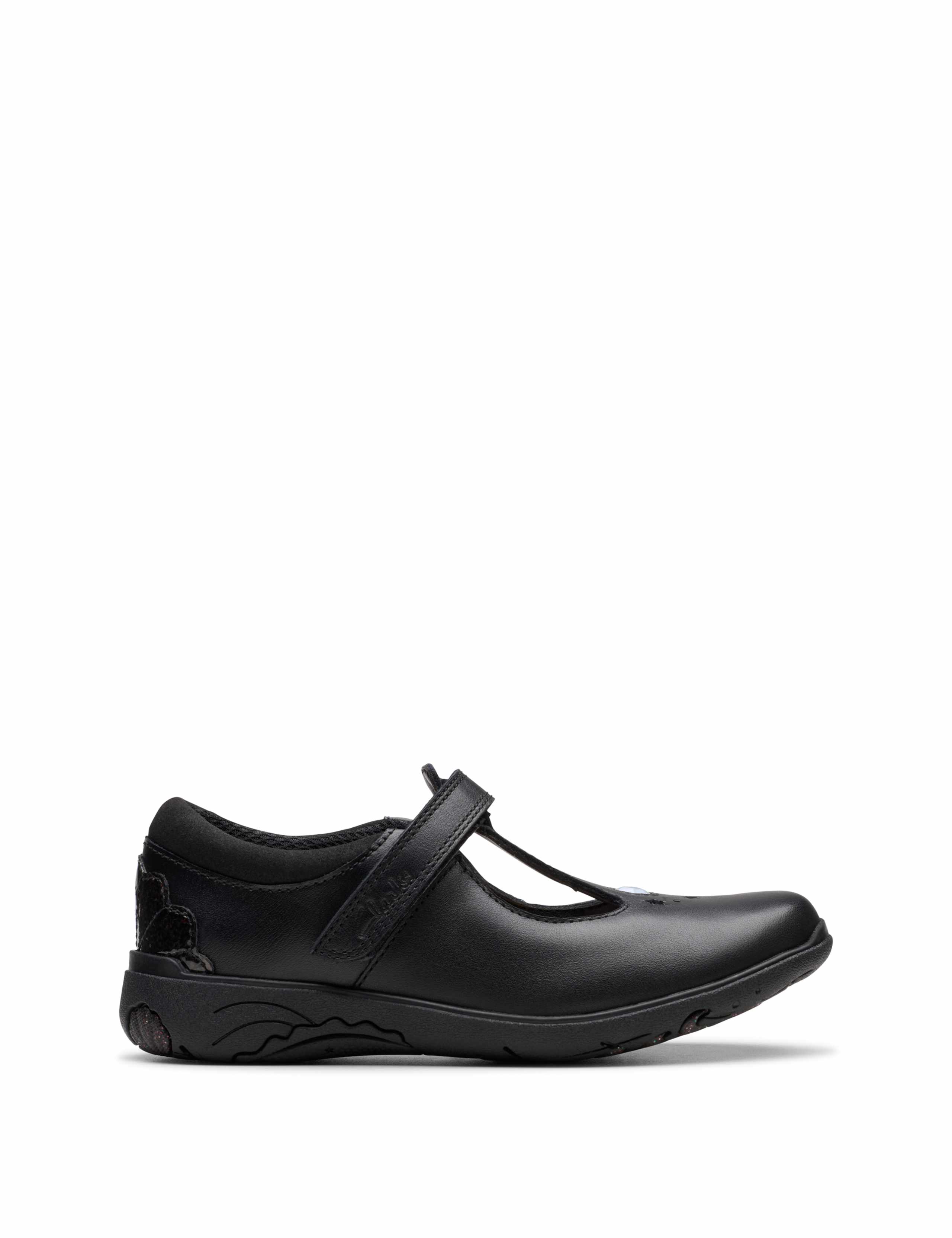 Kids' Leather T Bar Shoes (8 Small - 2½ Large)