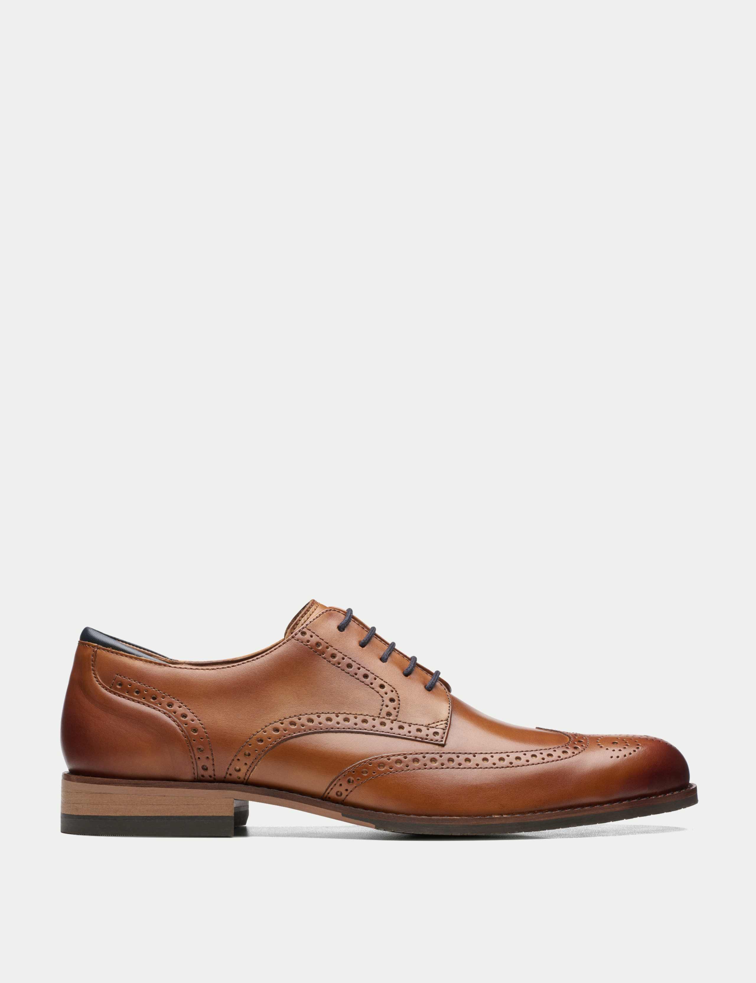 Wide Fit Leather Brogues