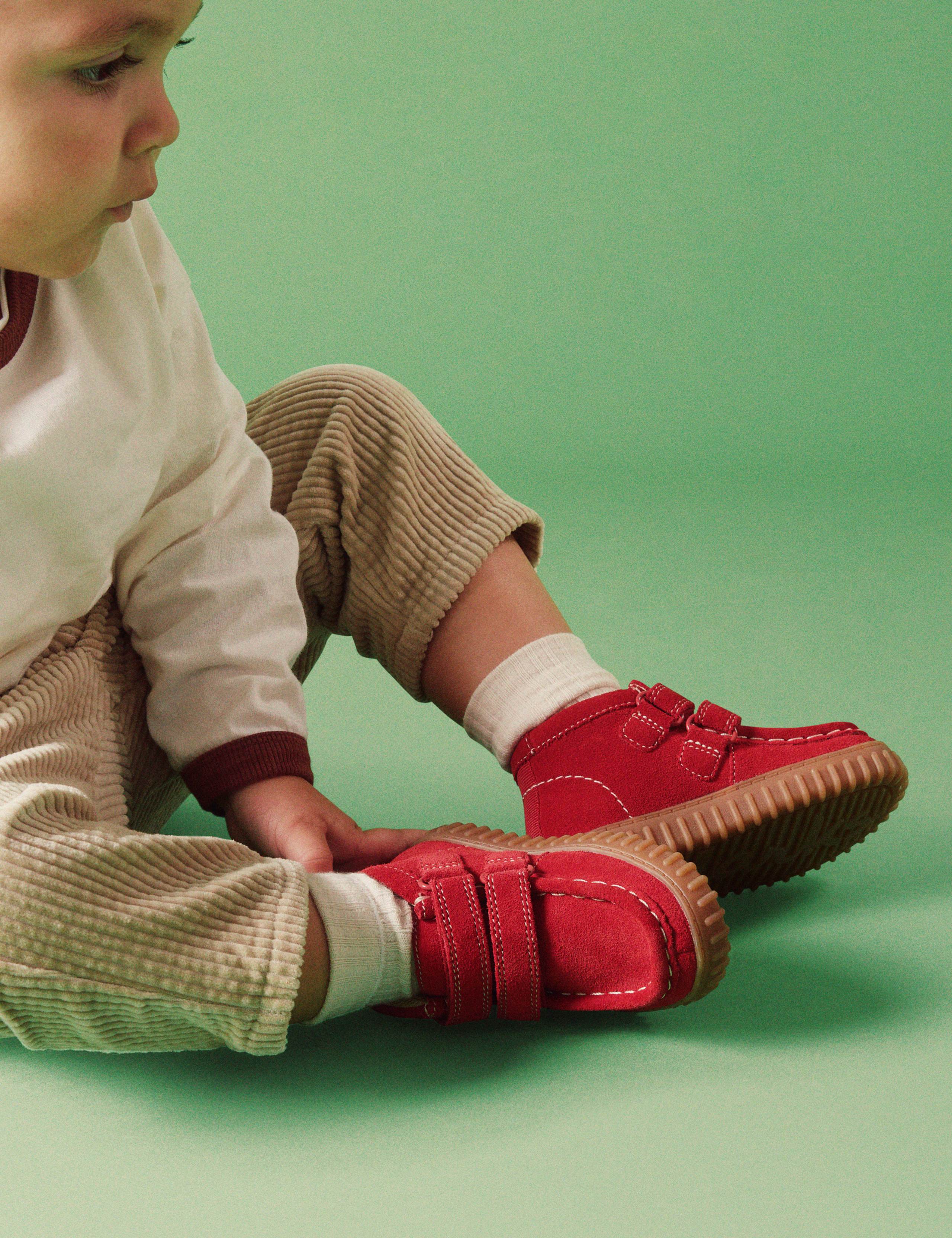 Kids' Suede Apple Ankle Boots (4 Small - 6.5 Small)