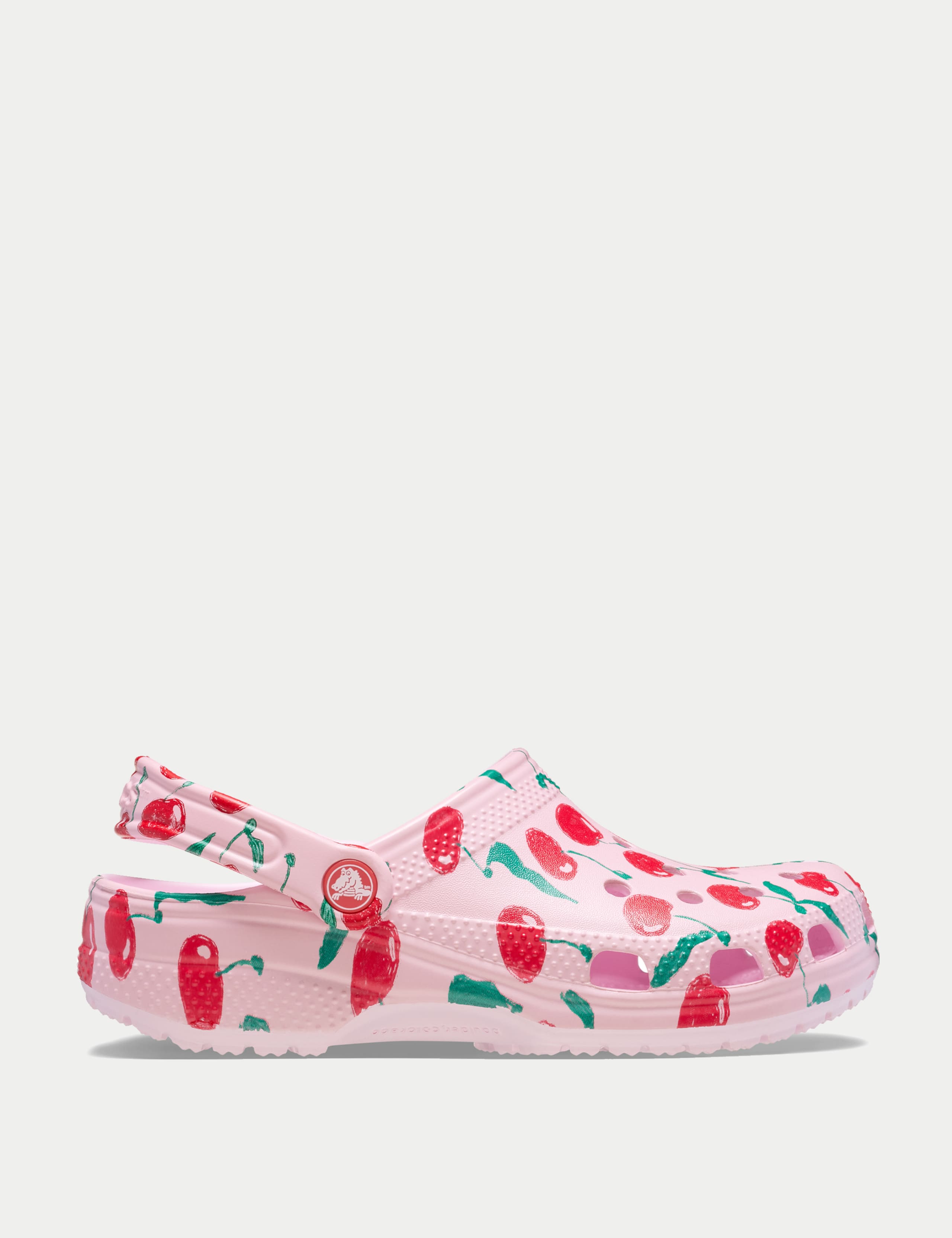Cherry Footbed Clogs