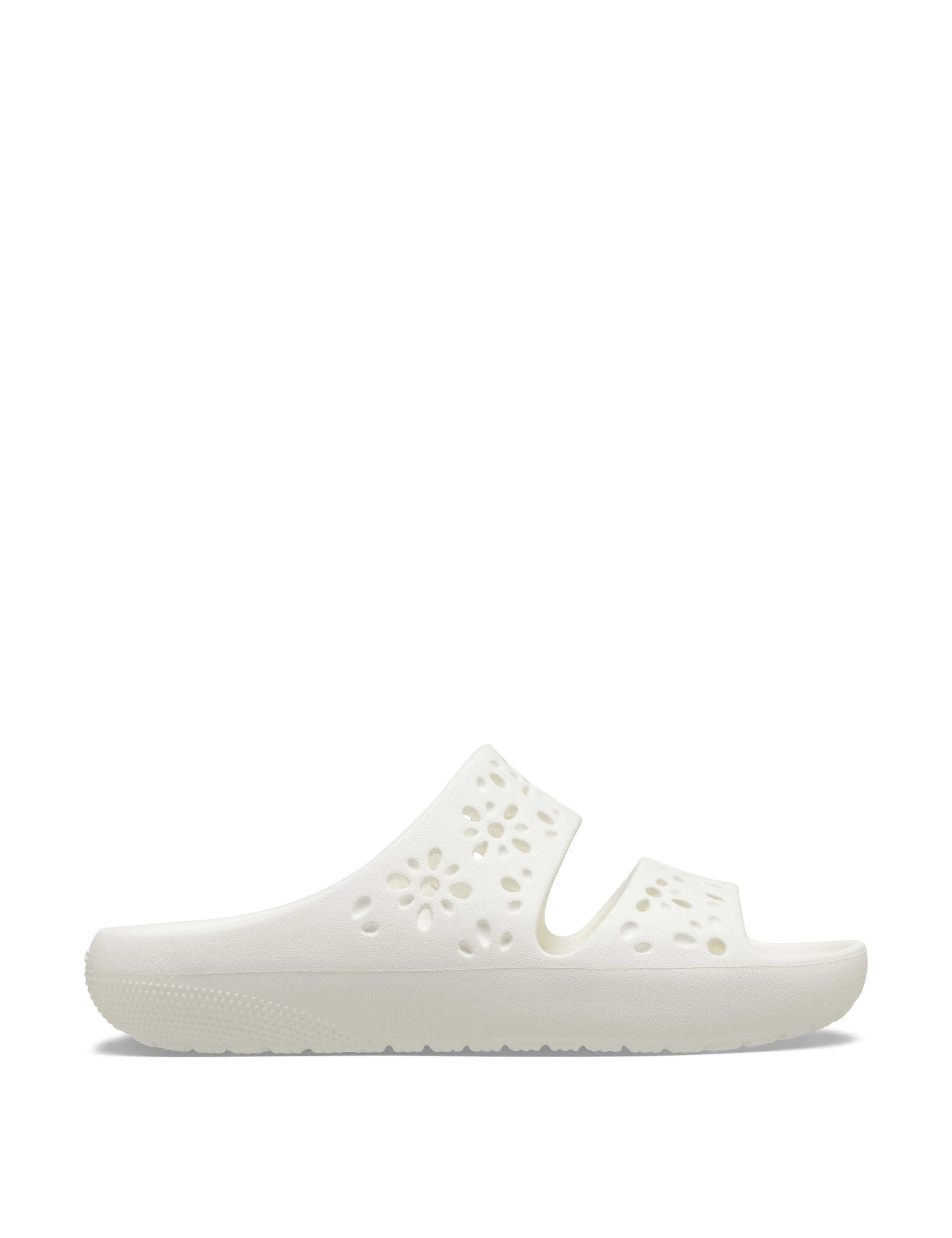 Classic Floral Cut Out Flat Sandals