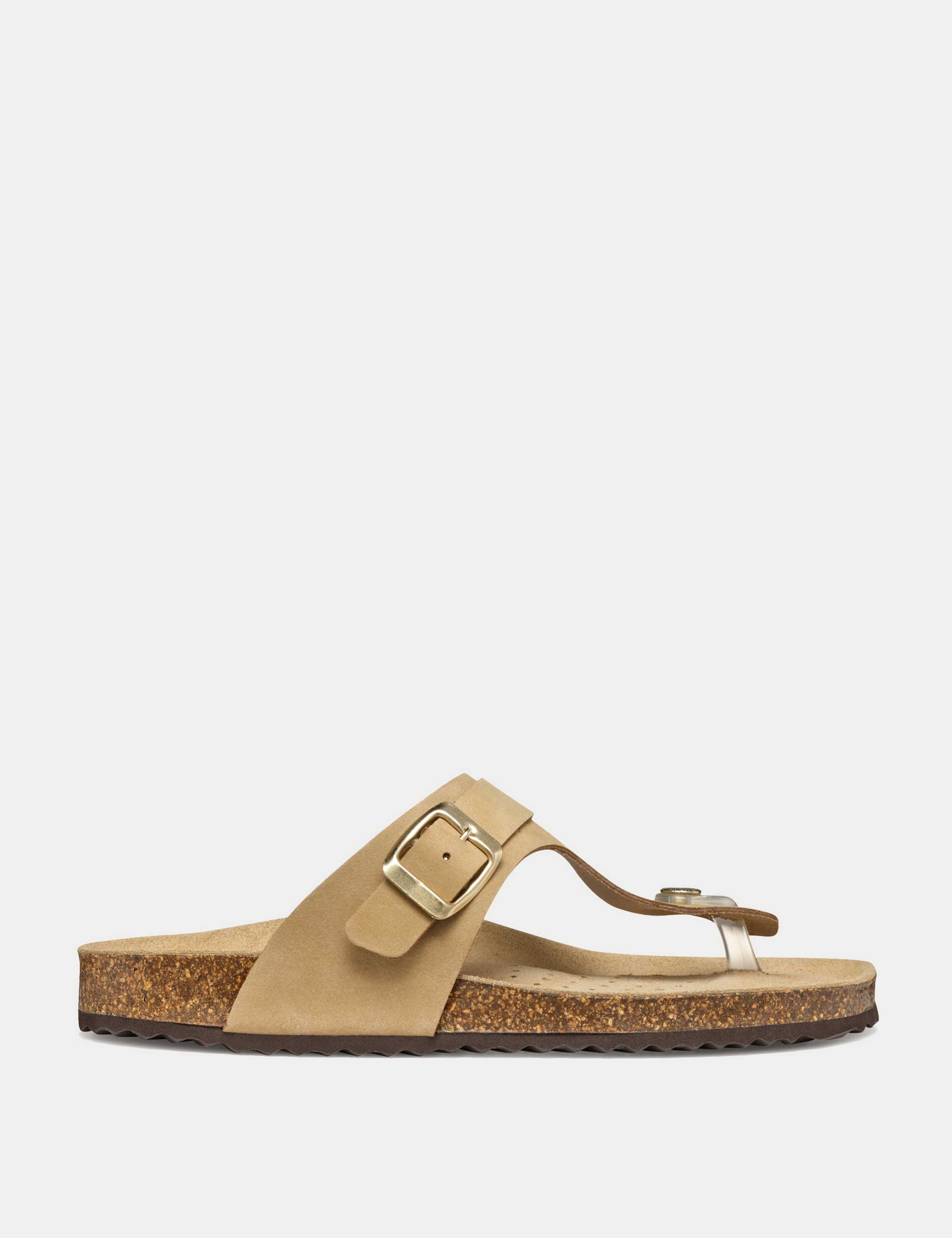Leather Flat Sliders