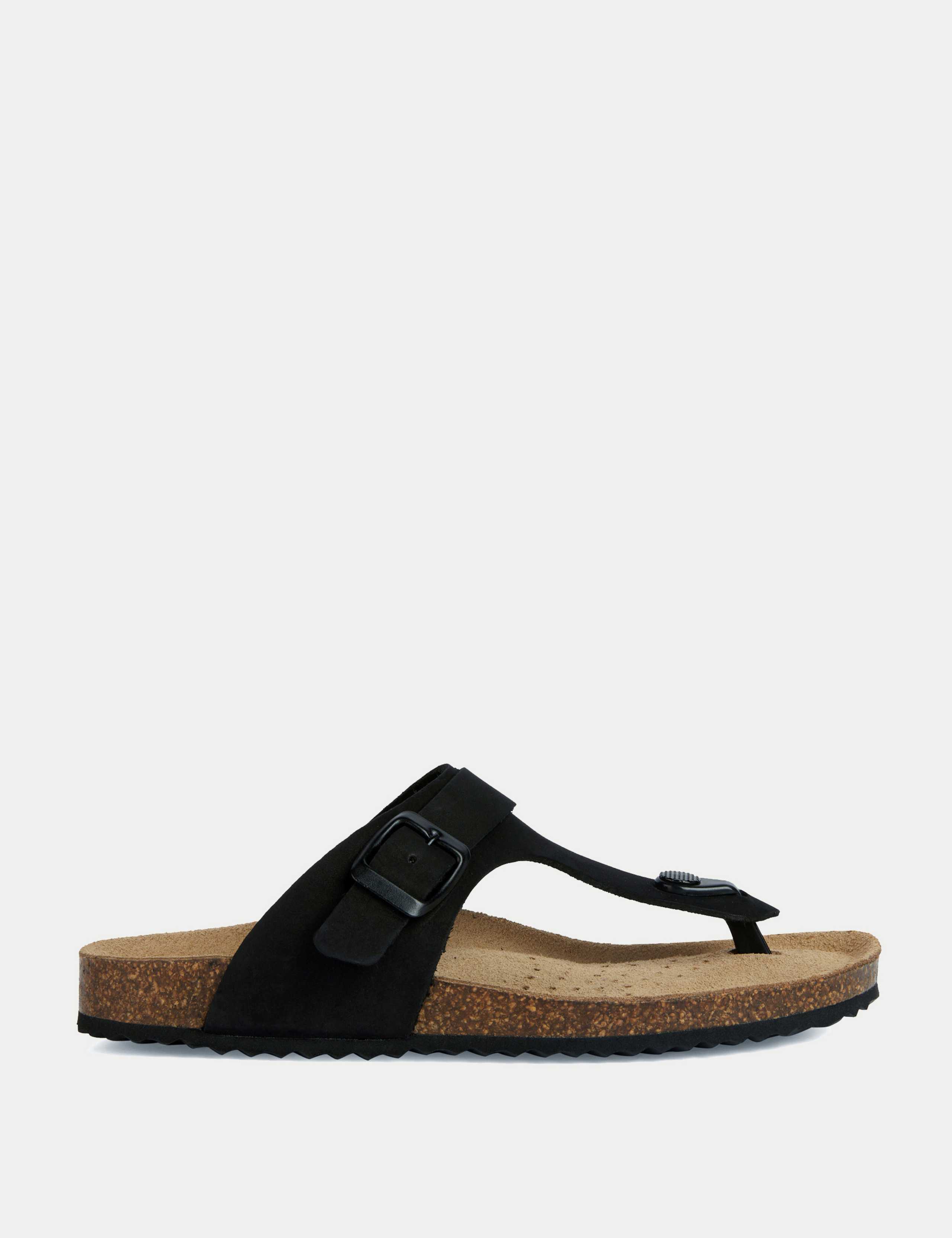 Leather Flat Sliders