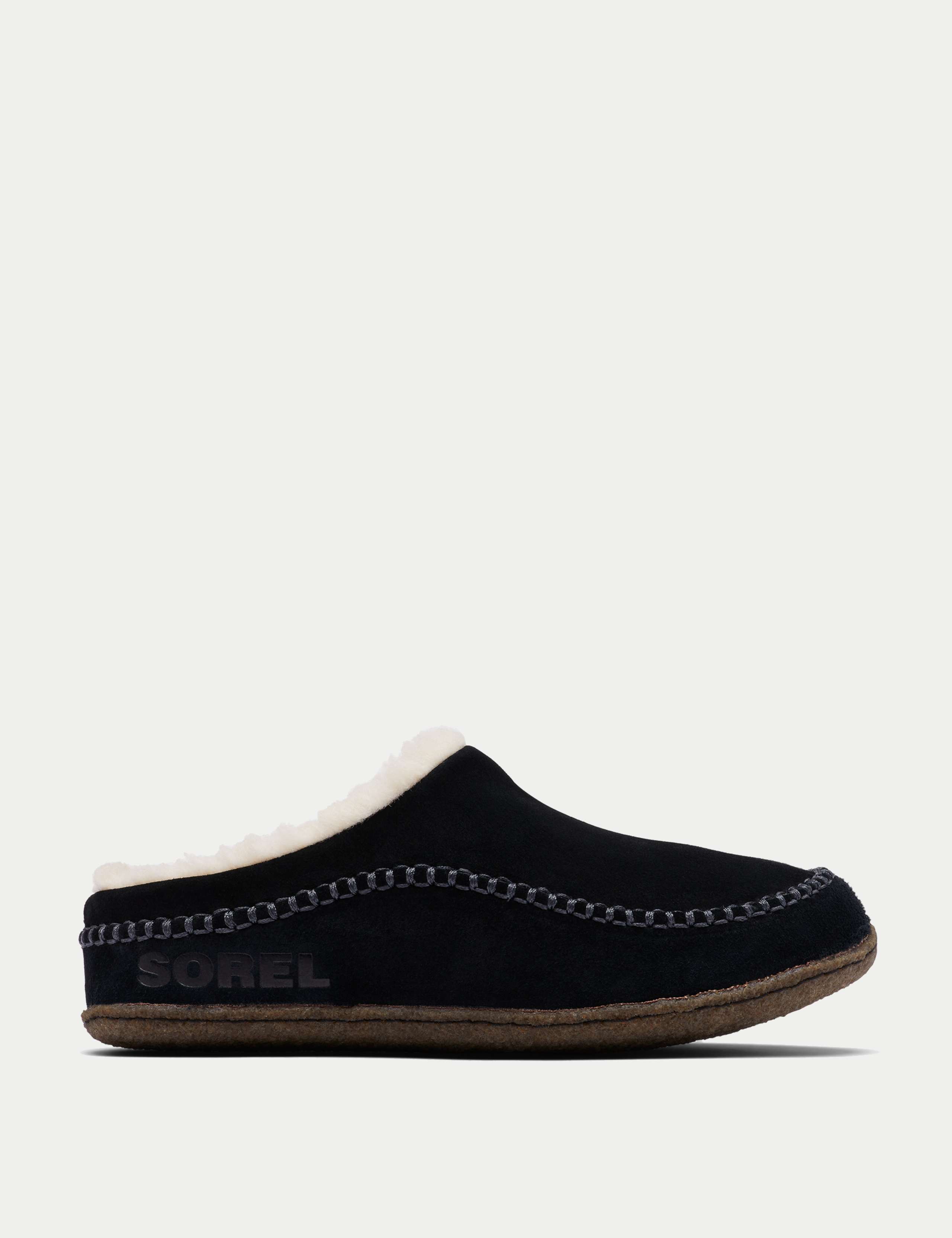 Lanner Ridge Suede Shearling Slippers