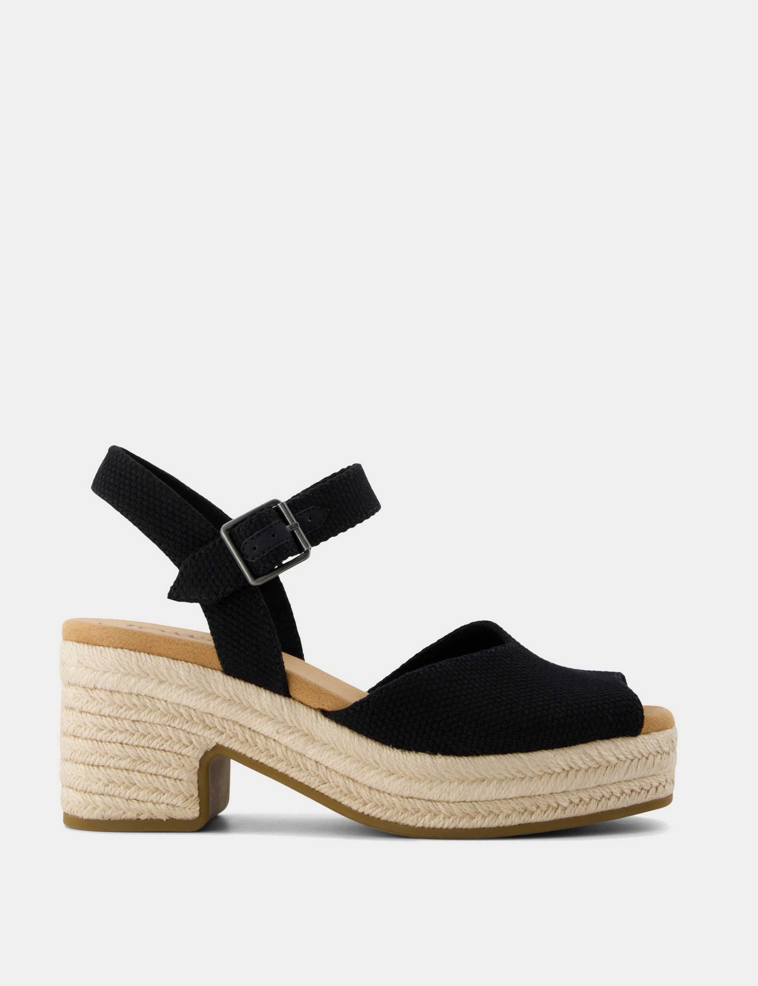Ankle Strap Block Heel Peep Toe Sandals