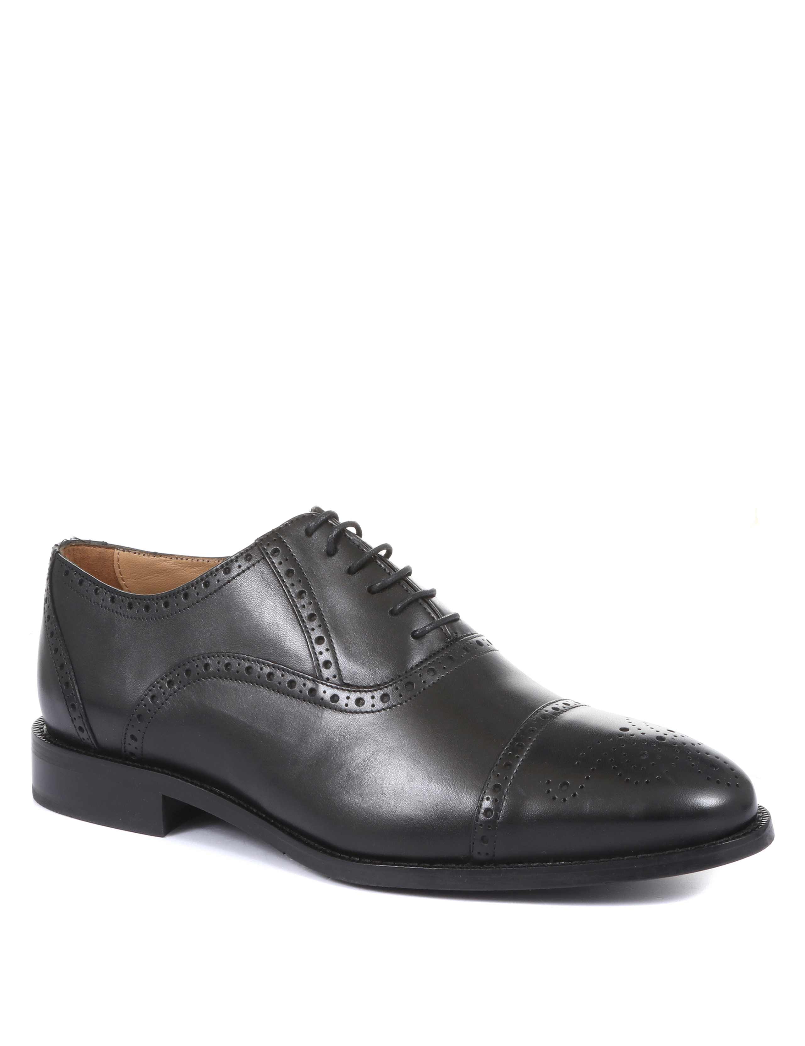 Wide Fit Leather Oxford Shoes