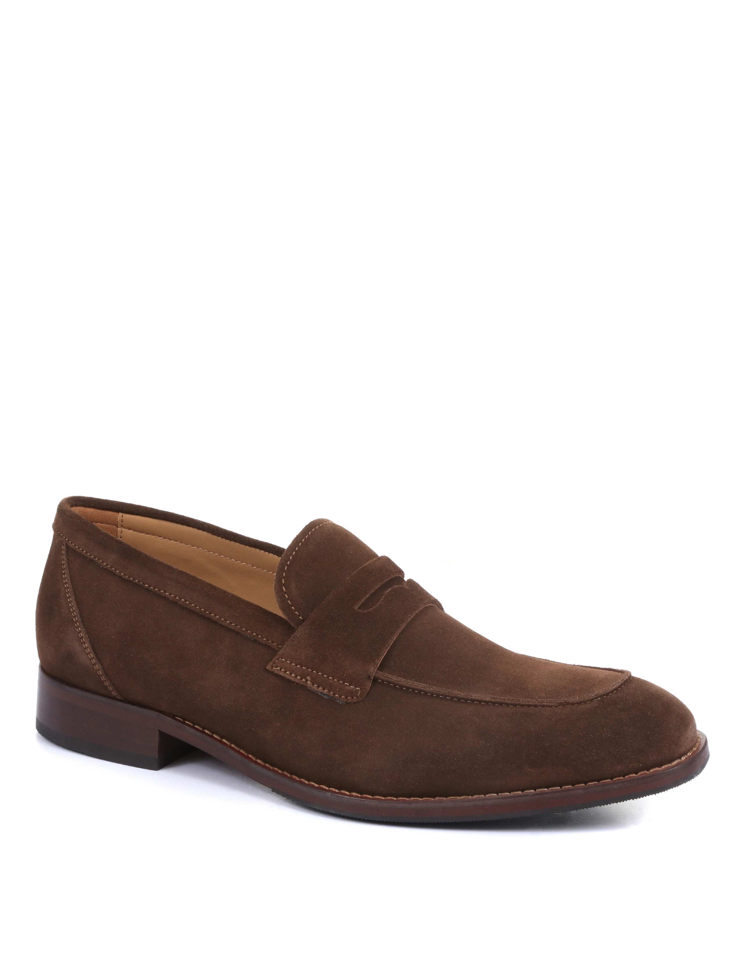 Suede Slip-On Loafers