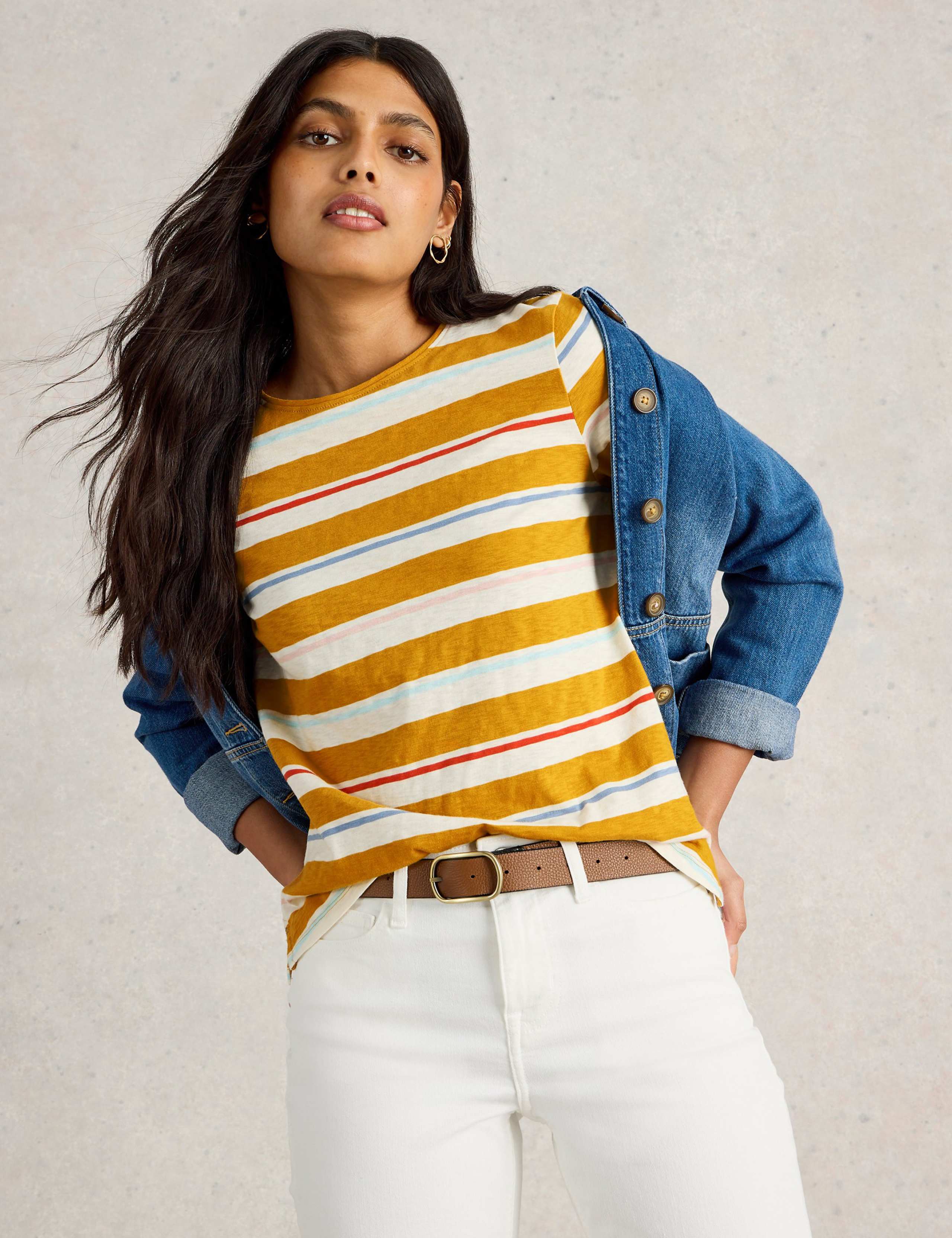Pure Cotton Striped T-Shirt